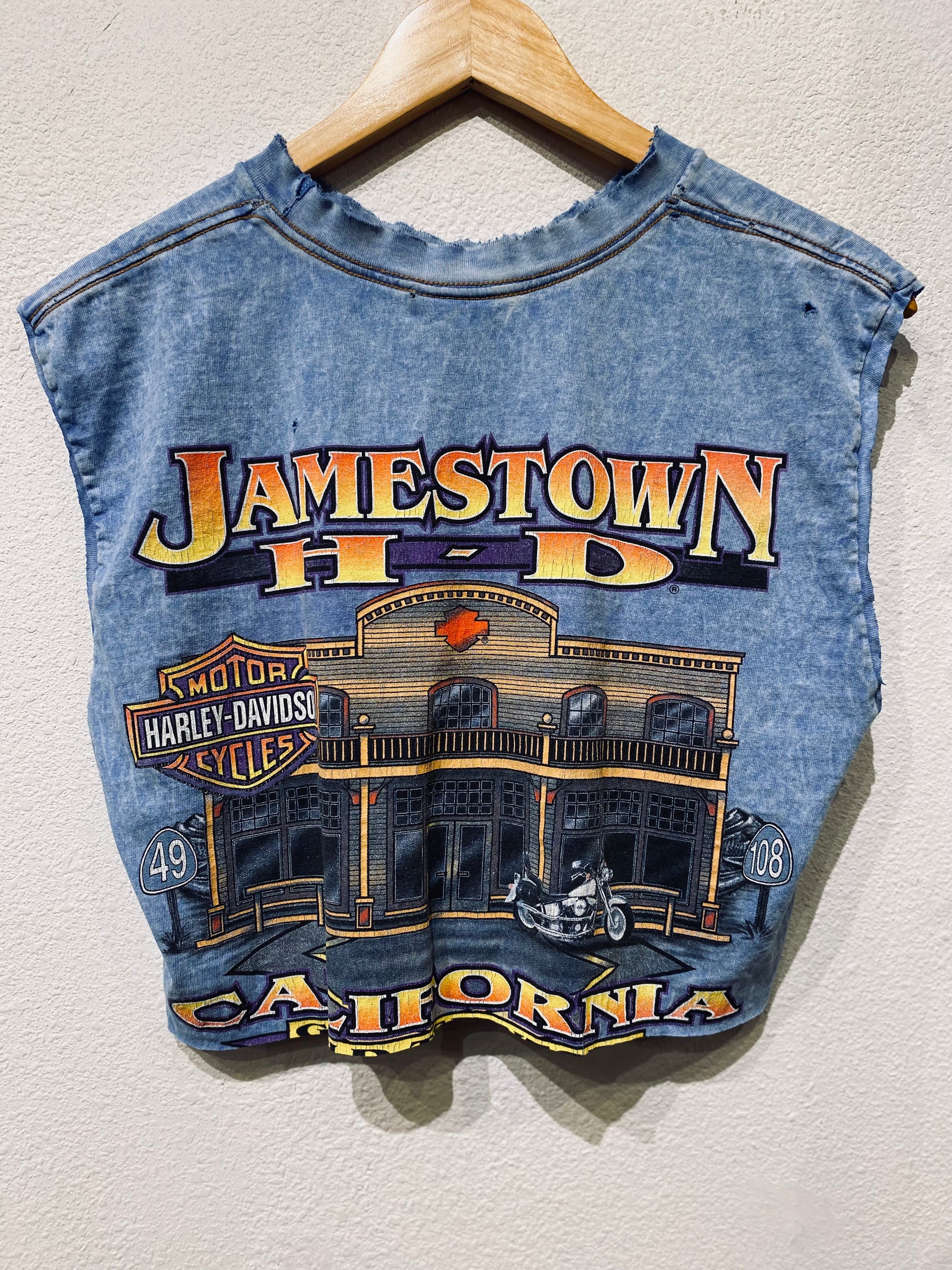 Jamestown Harley Vintage Crop Tee