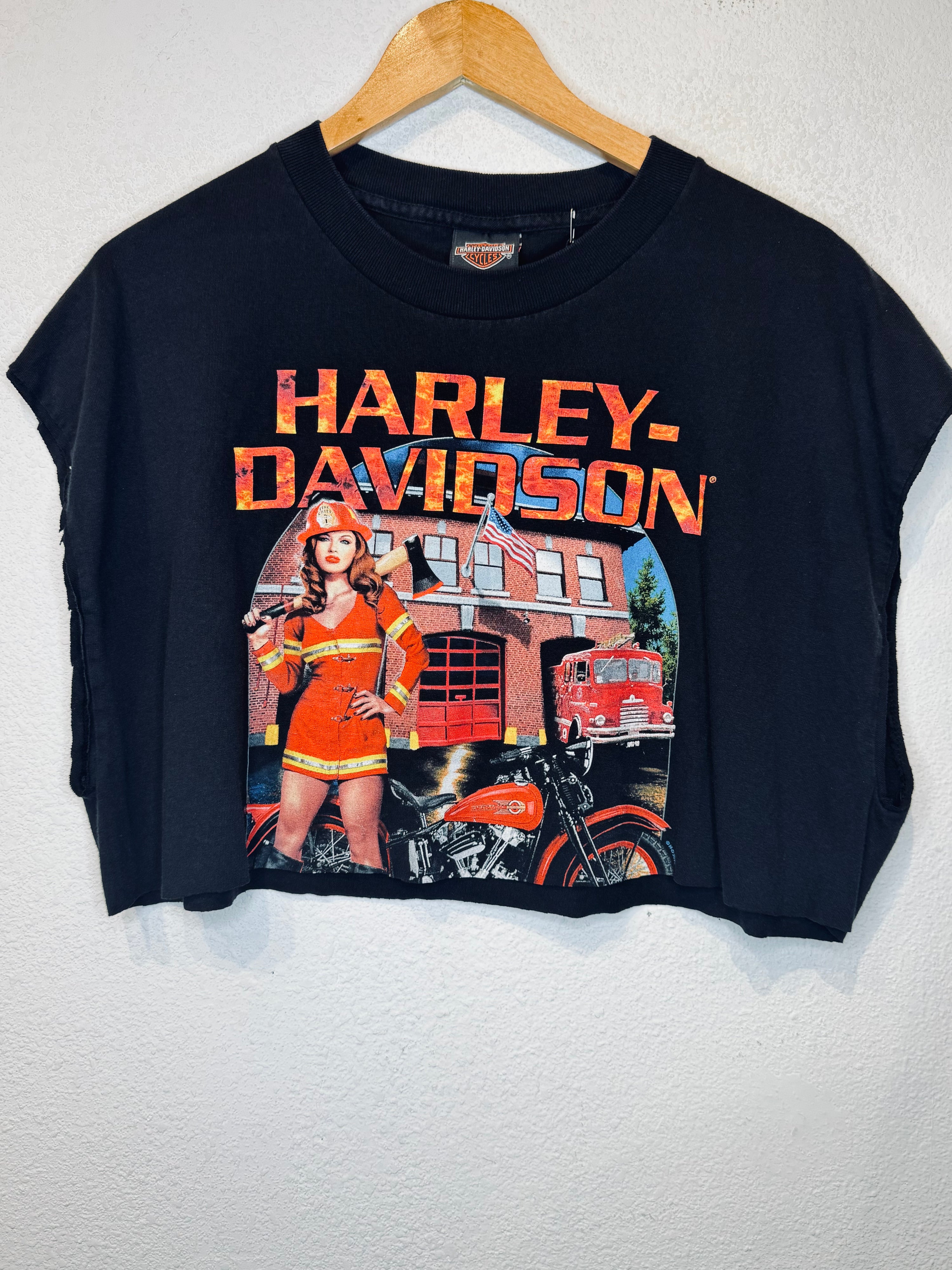 Fire House Harley Vintage Crop Tank