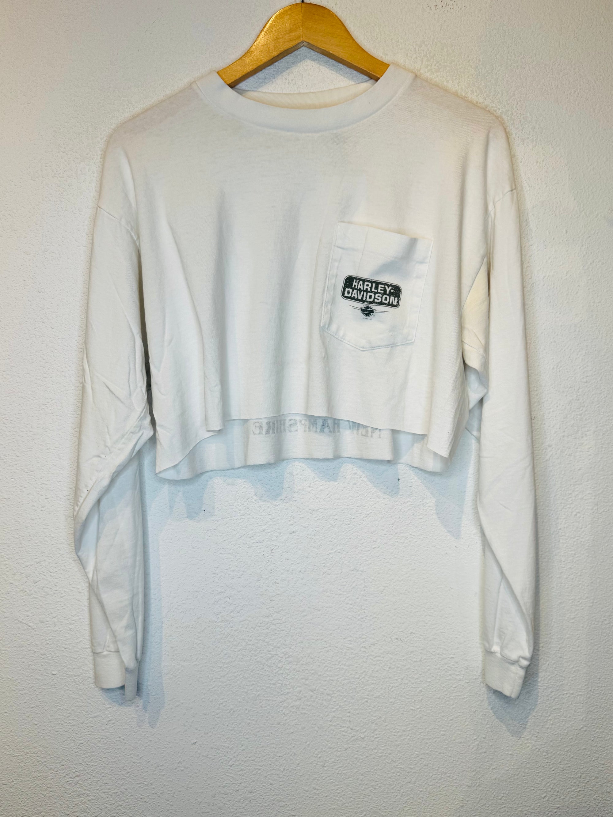 Manchester Harley Vintage Crop Long Sleeve