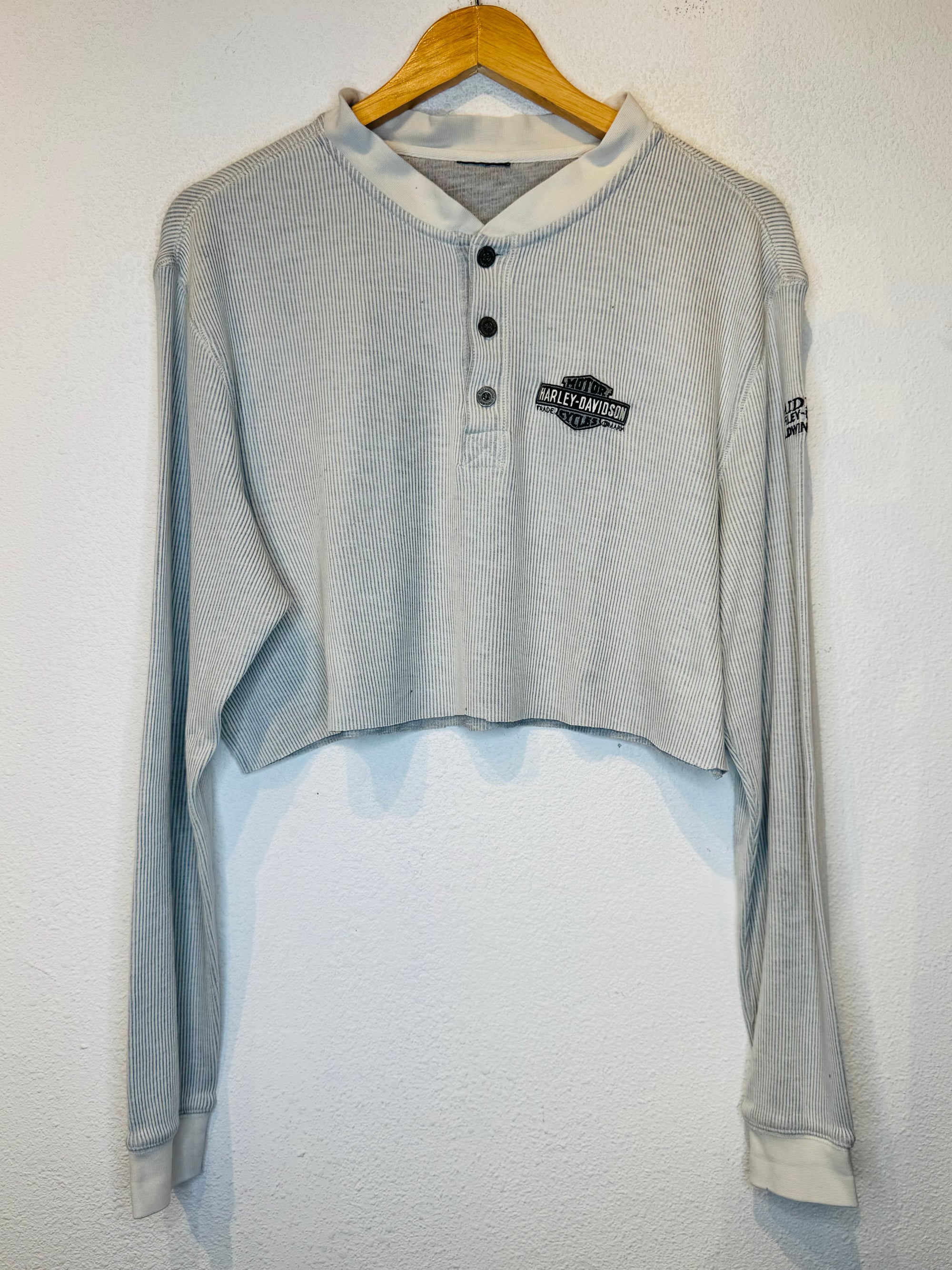 Ribbed Harley Vintage Crop Long Sleeve