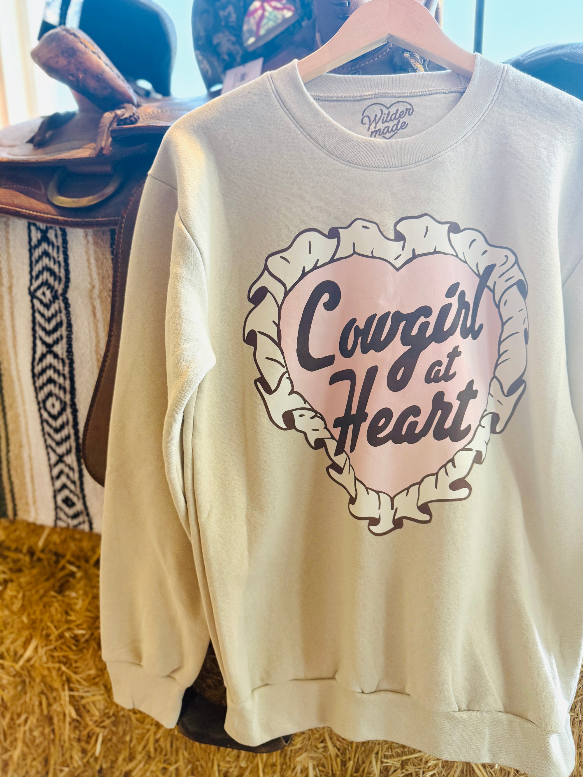 Cowgirl at Heart Crewneck