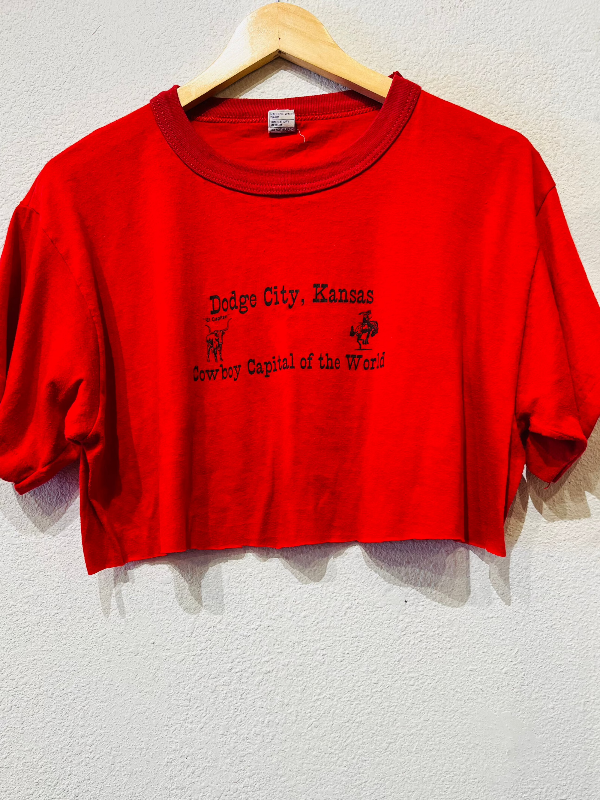 Dodge City Vintage Crop Tee