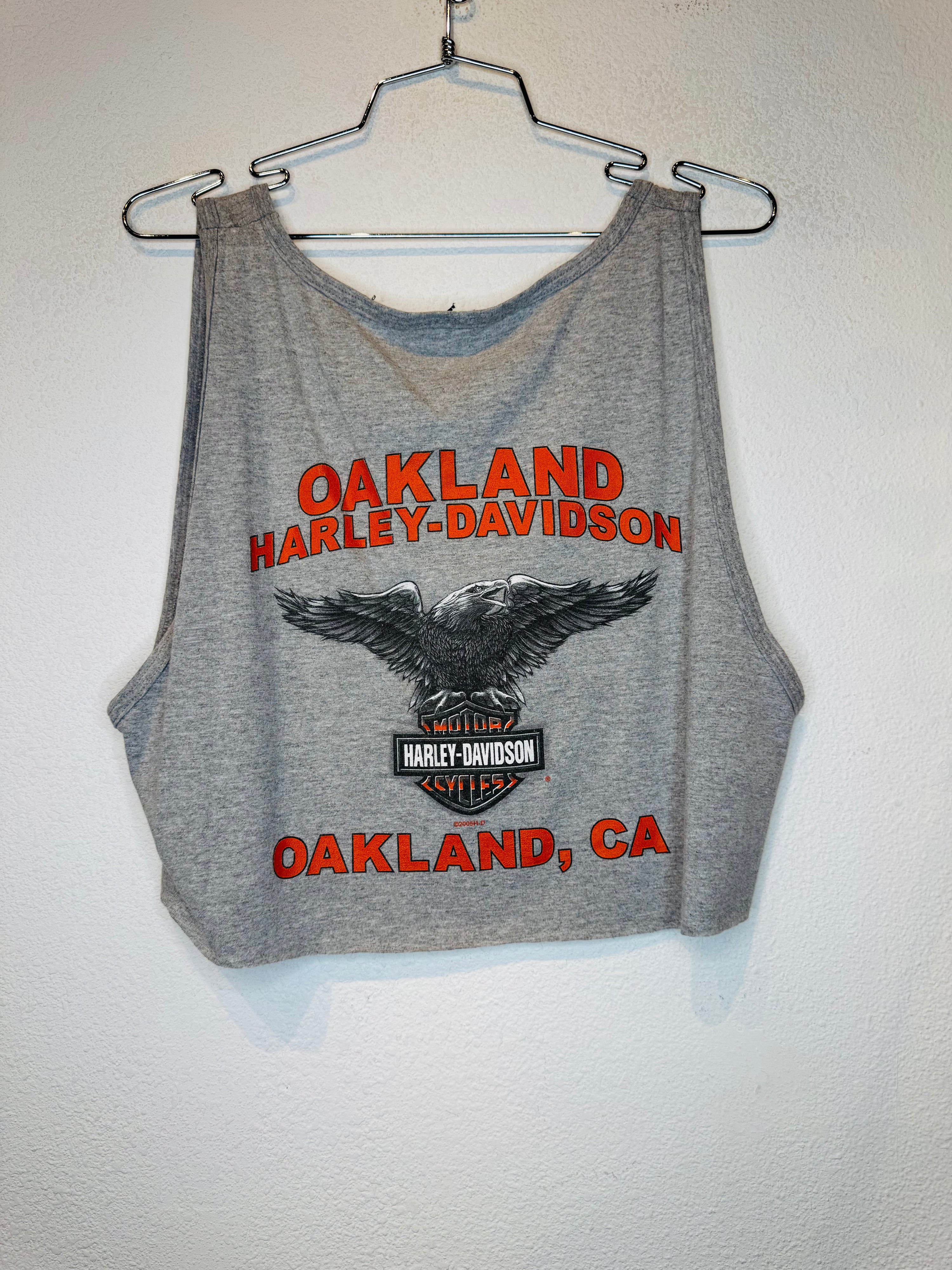 Oakland Harley Vintage Crop Tank
