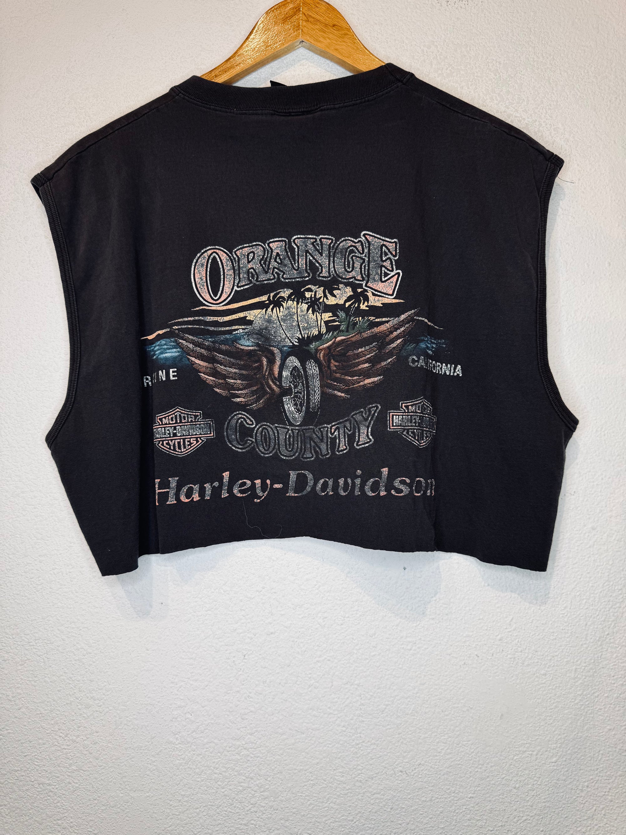 Heads Above Harley Vintage Crop Tank