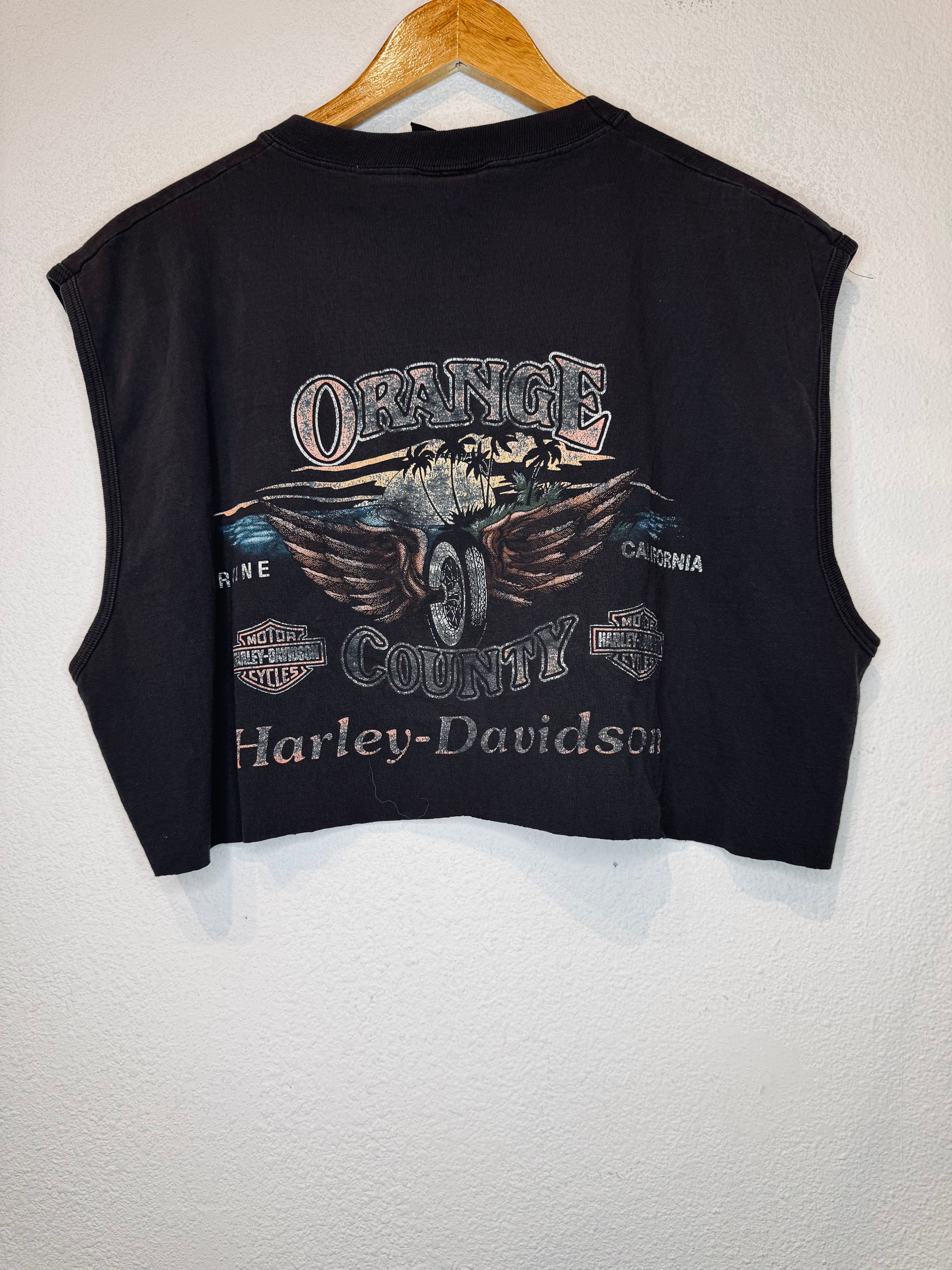 Heads Above Harley Vintage Crop Tank