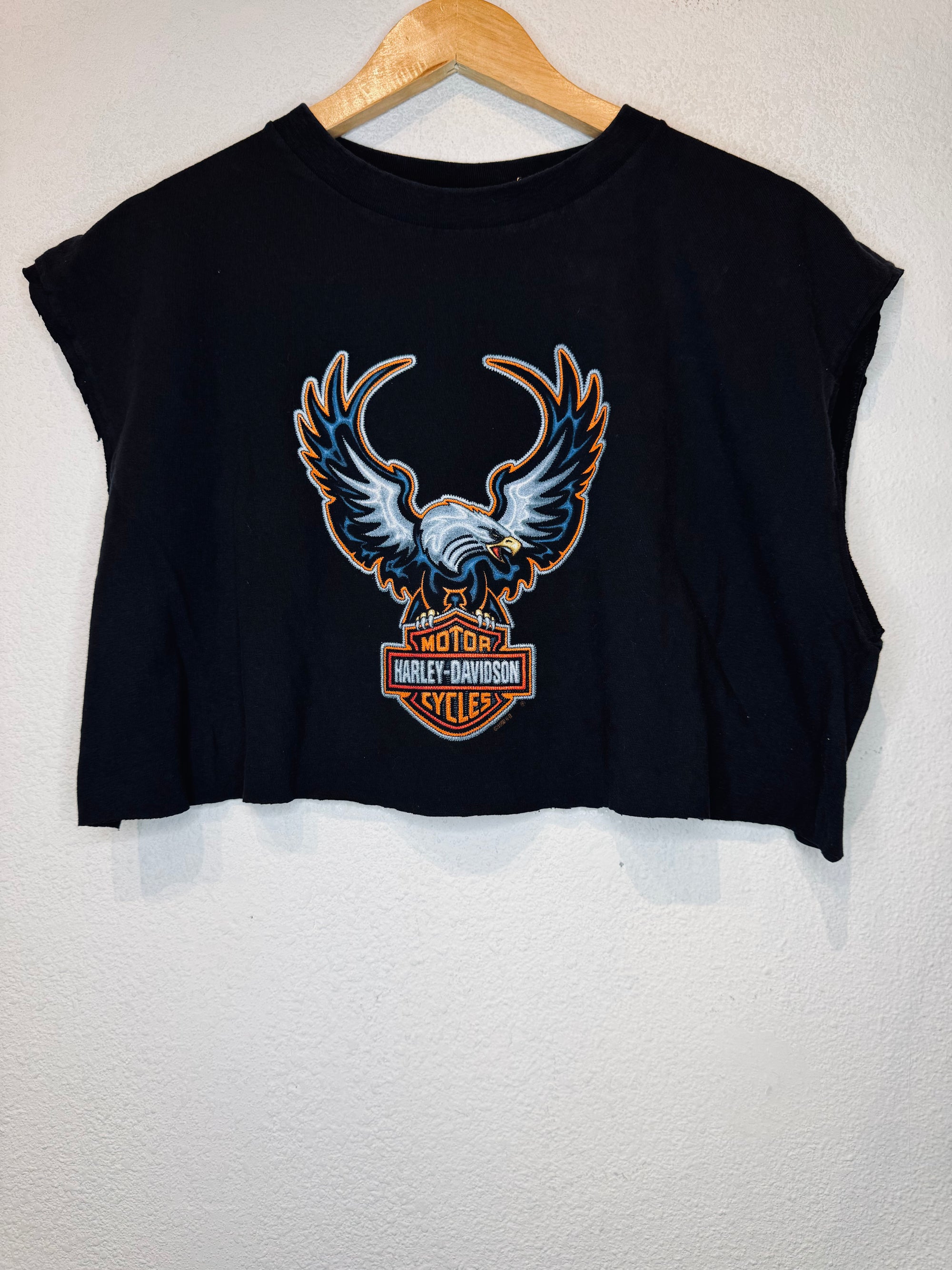 Blue Eagle Harley Vintage Crop Tank