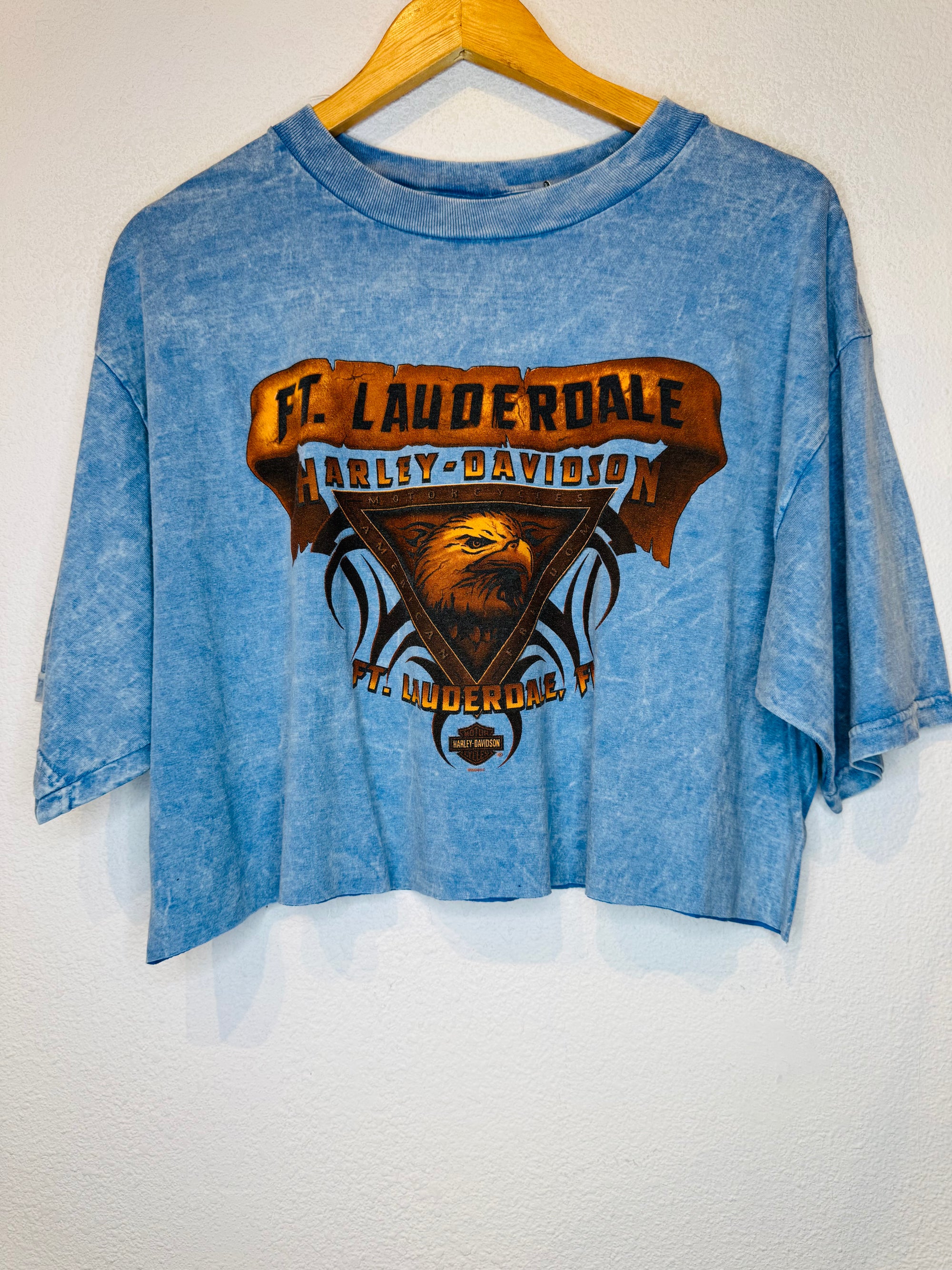 Ft Lauderdale Harley Vintage Crop Tee