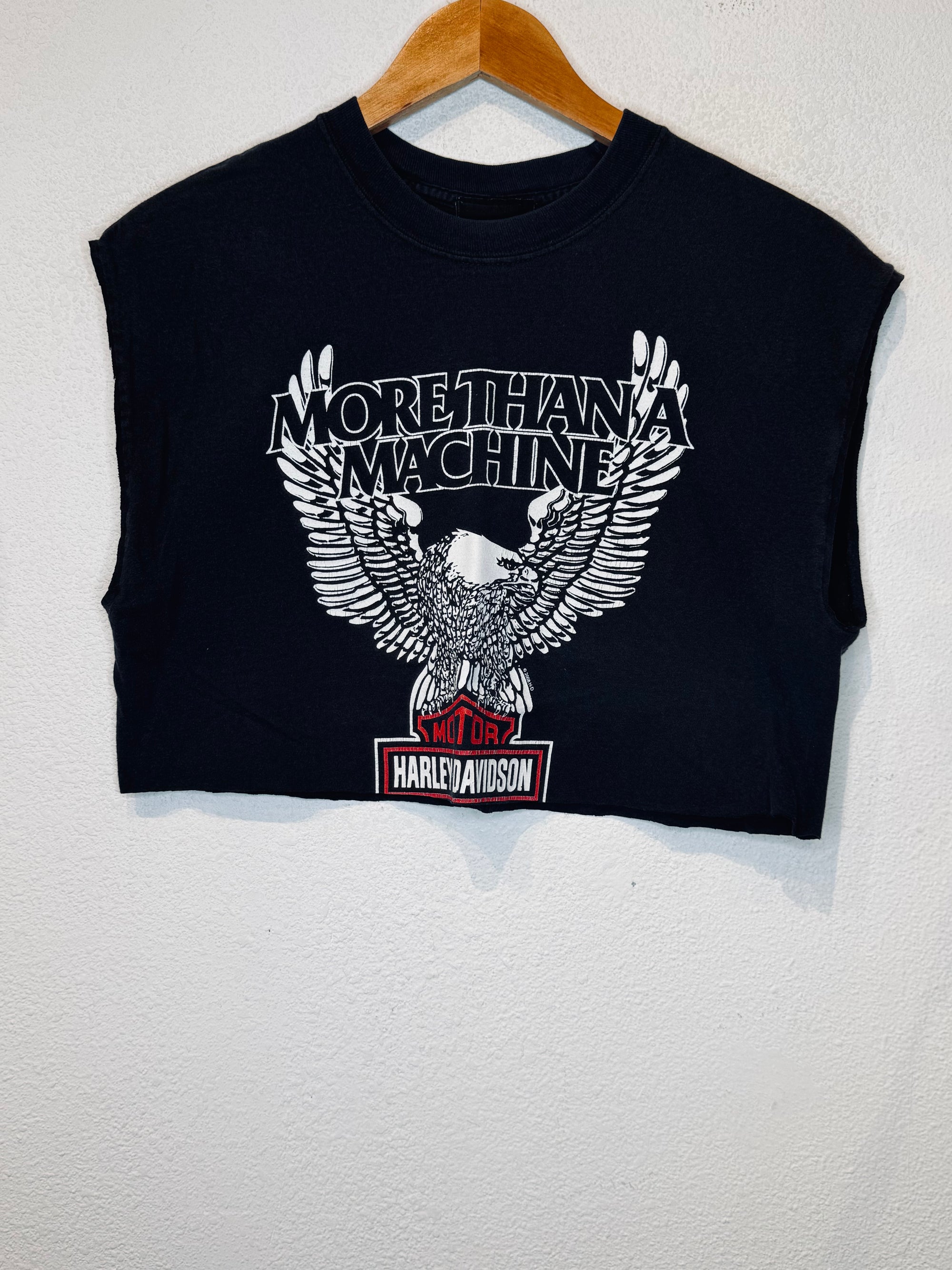 More Than a Machine Harley Vintage Crop Tank