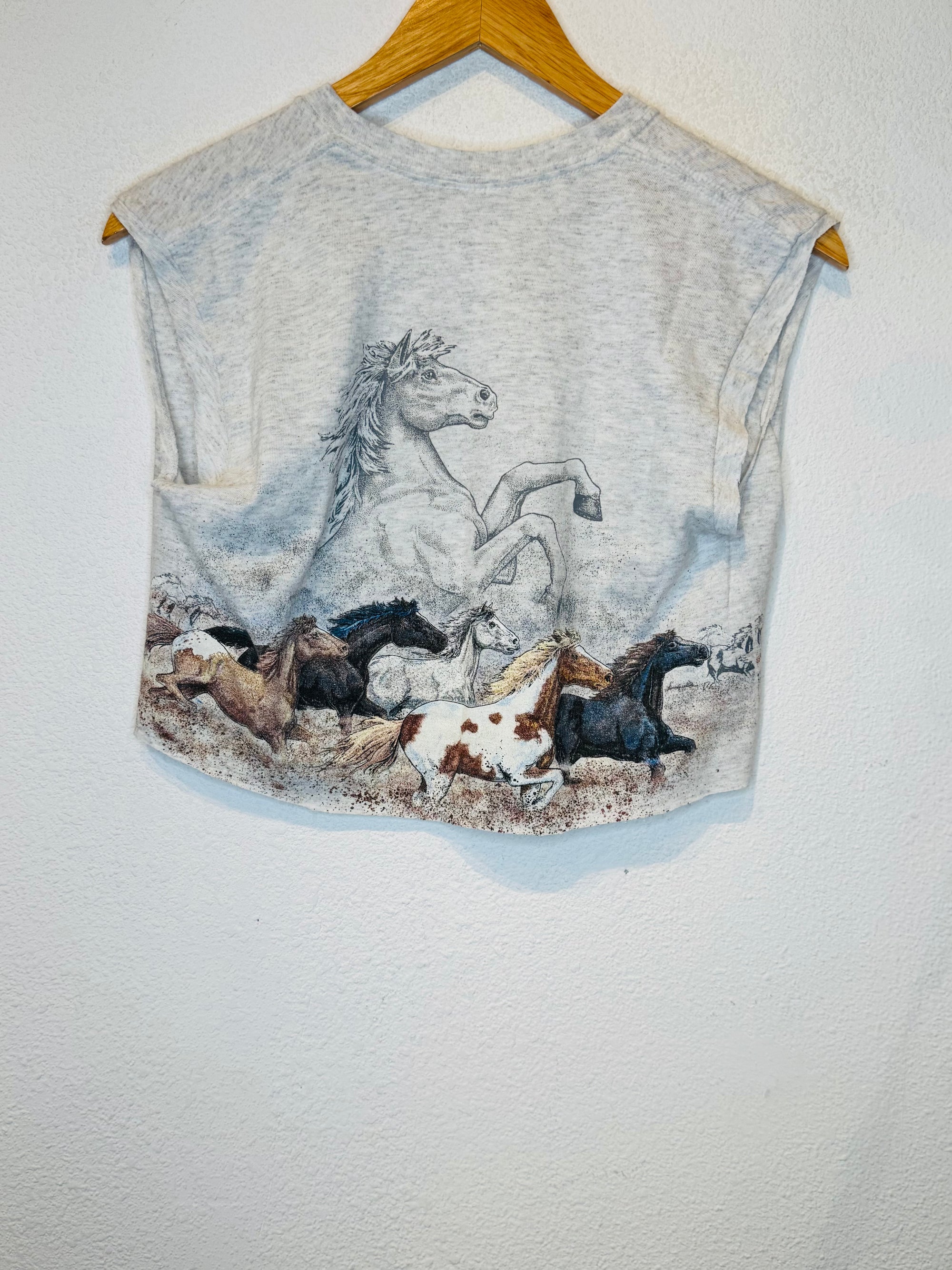 Denver Horses Vintage Crop Tank