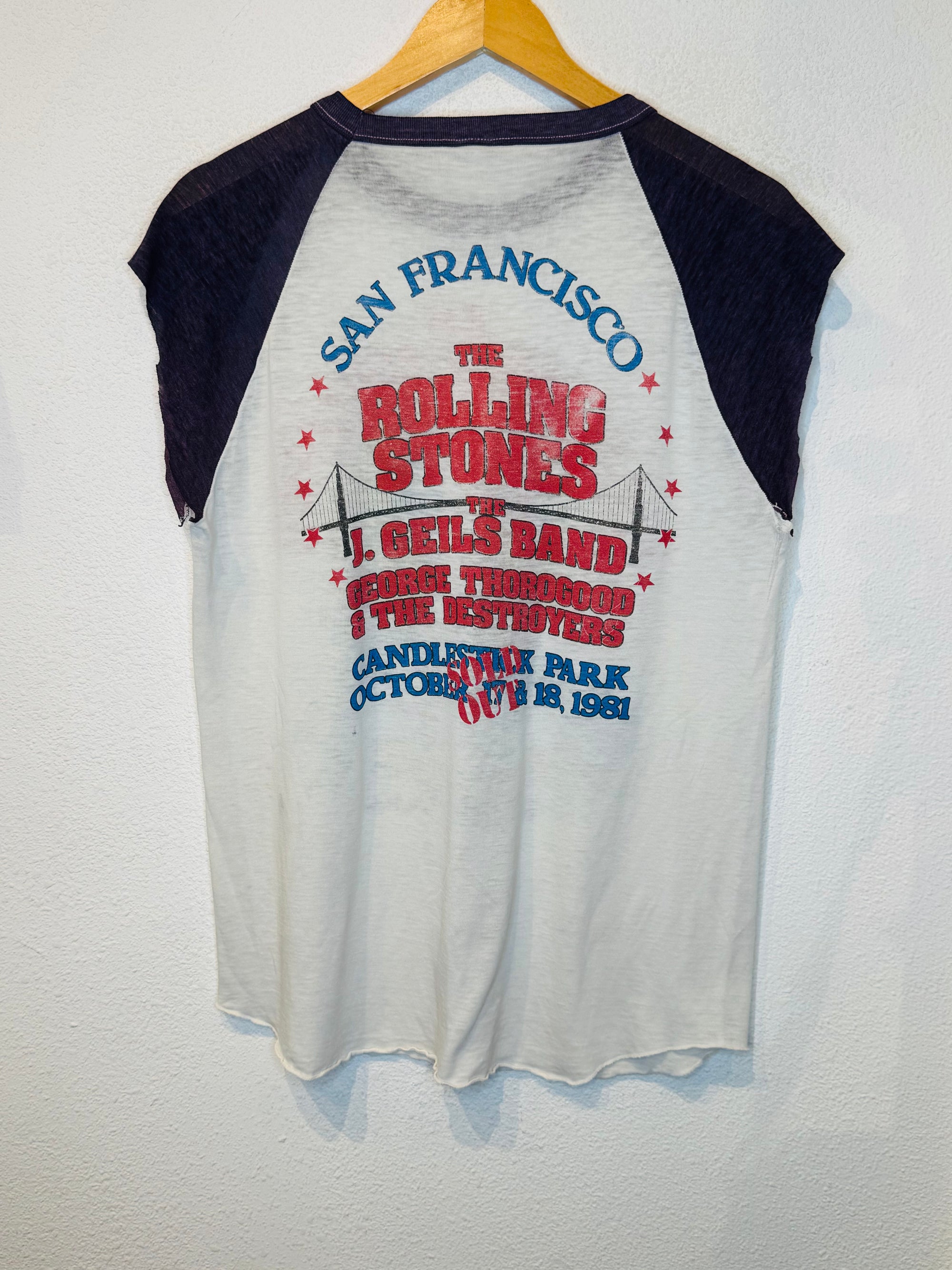 Rolling Stones '81 San Francisco Vintage Tank