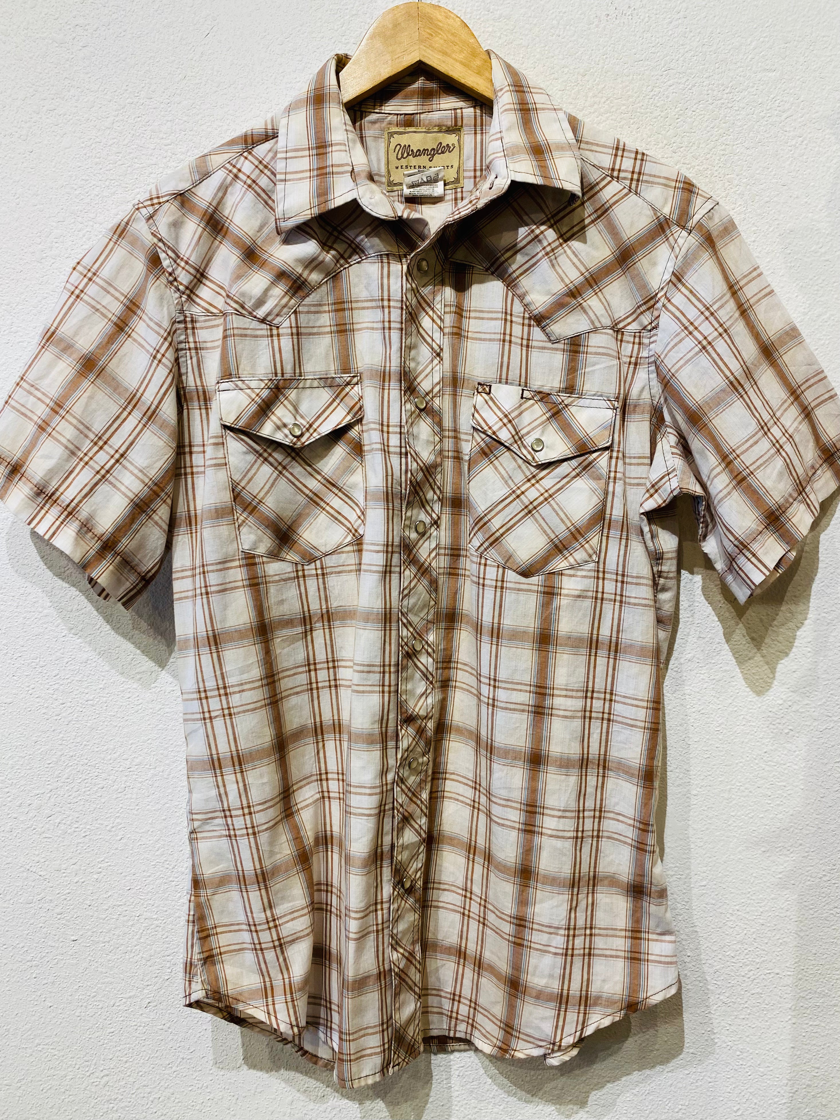 Wrangler Tan Vintage Pearl Snap