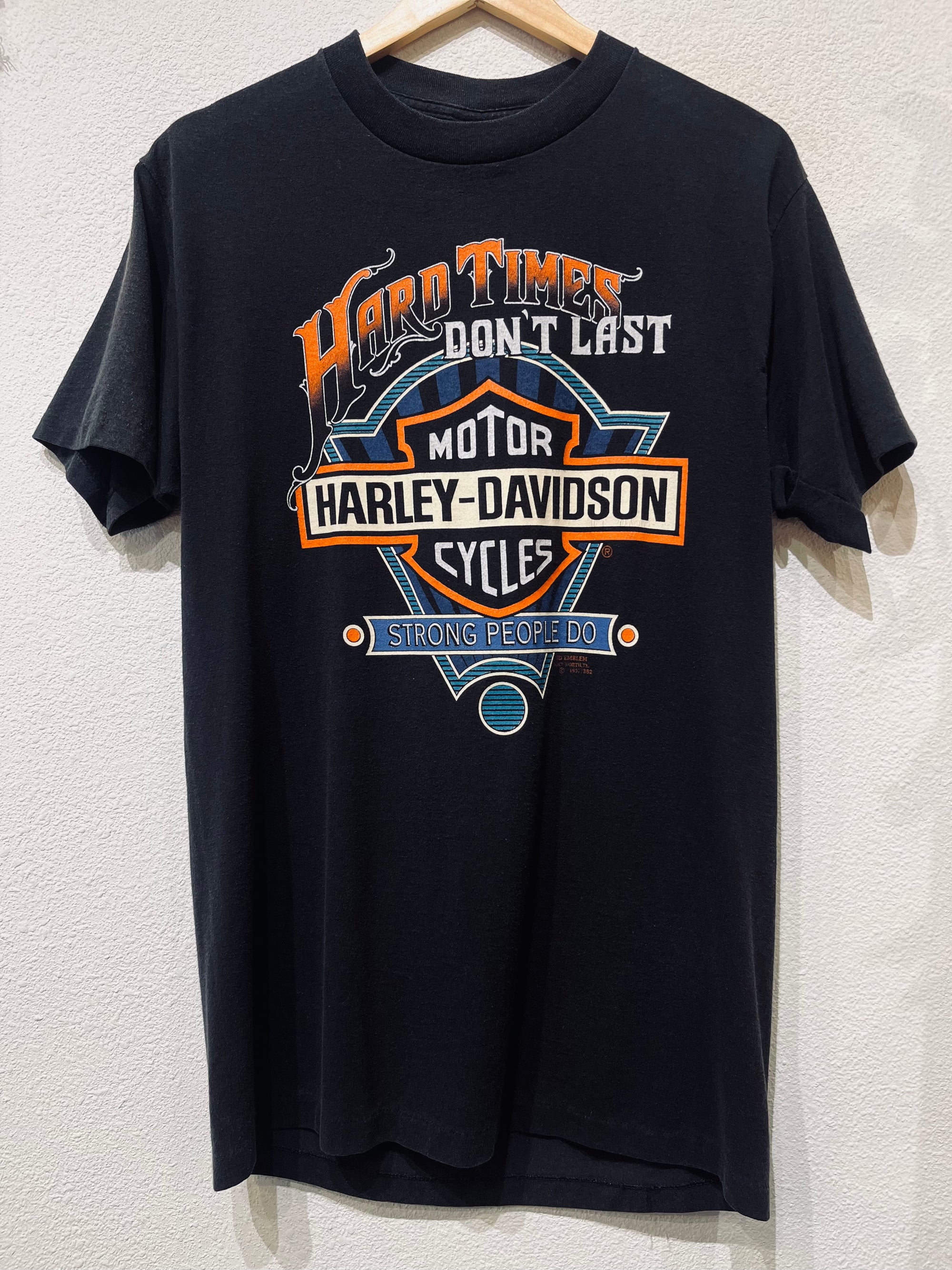 Hard Times 3D Emblem Harley Vintage Tee