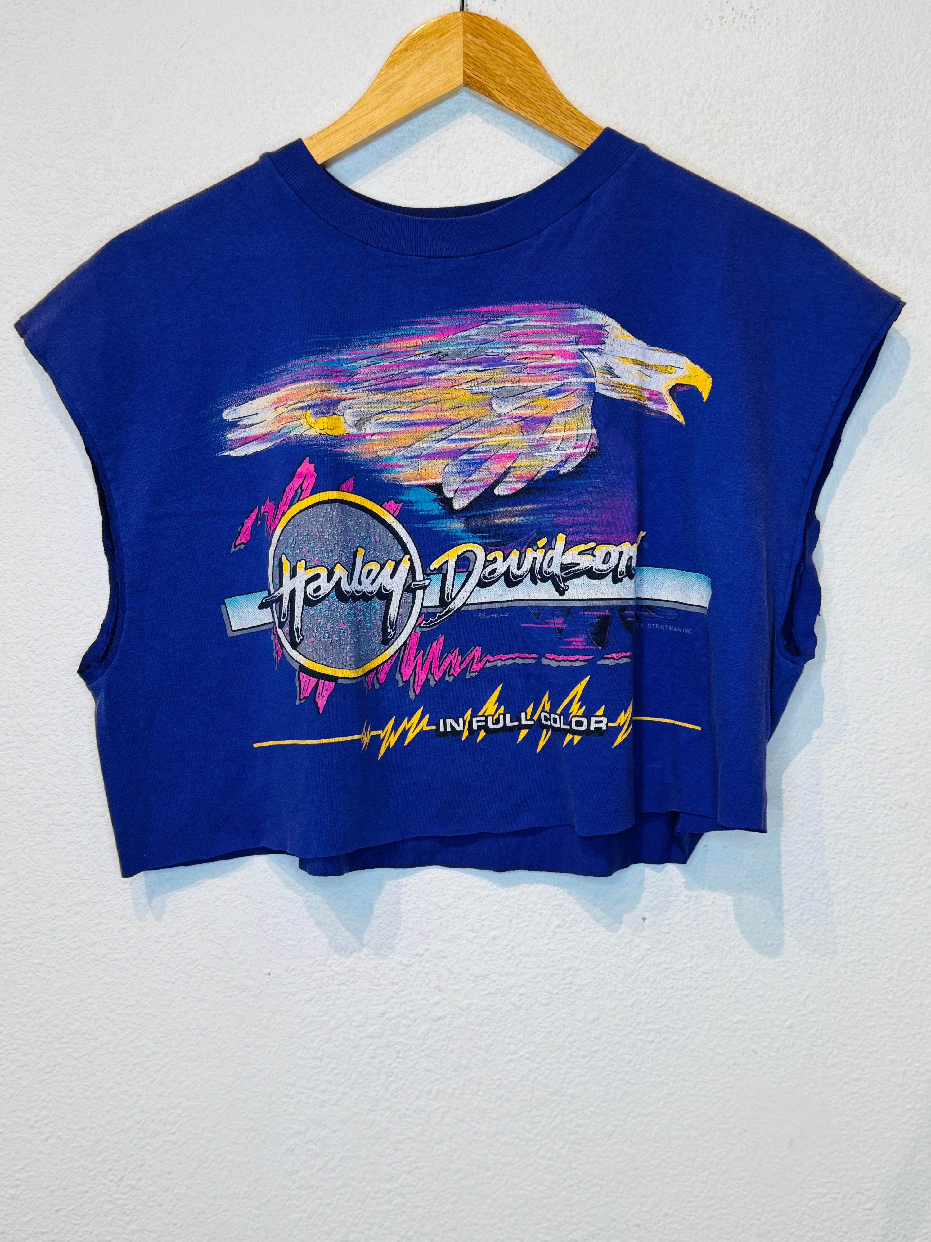 Full Color Harley Vintage Crop Tank