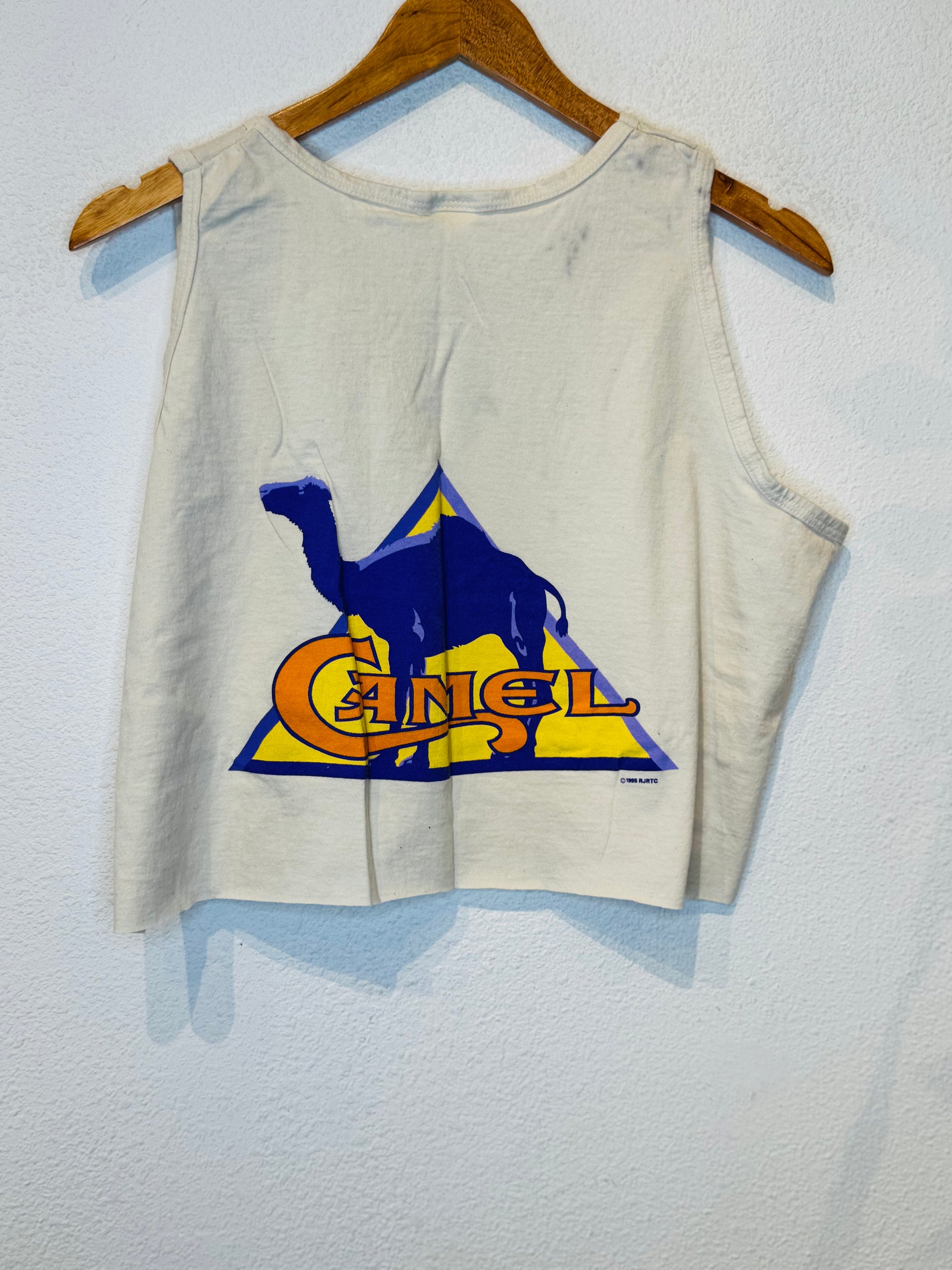 Camel Vintage Crop Tank