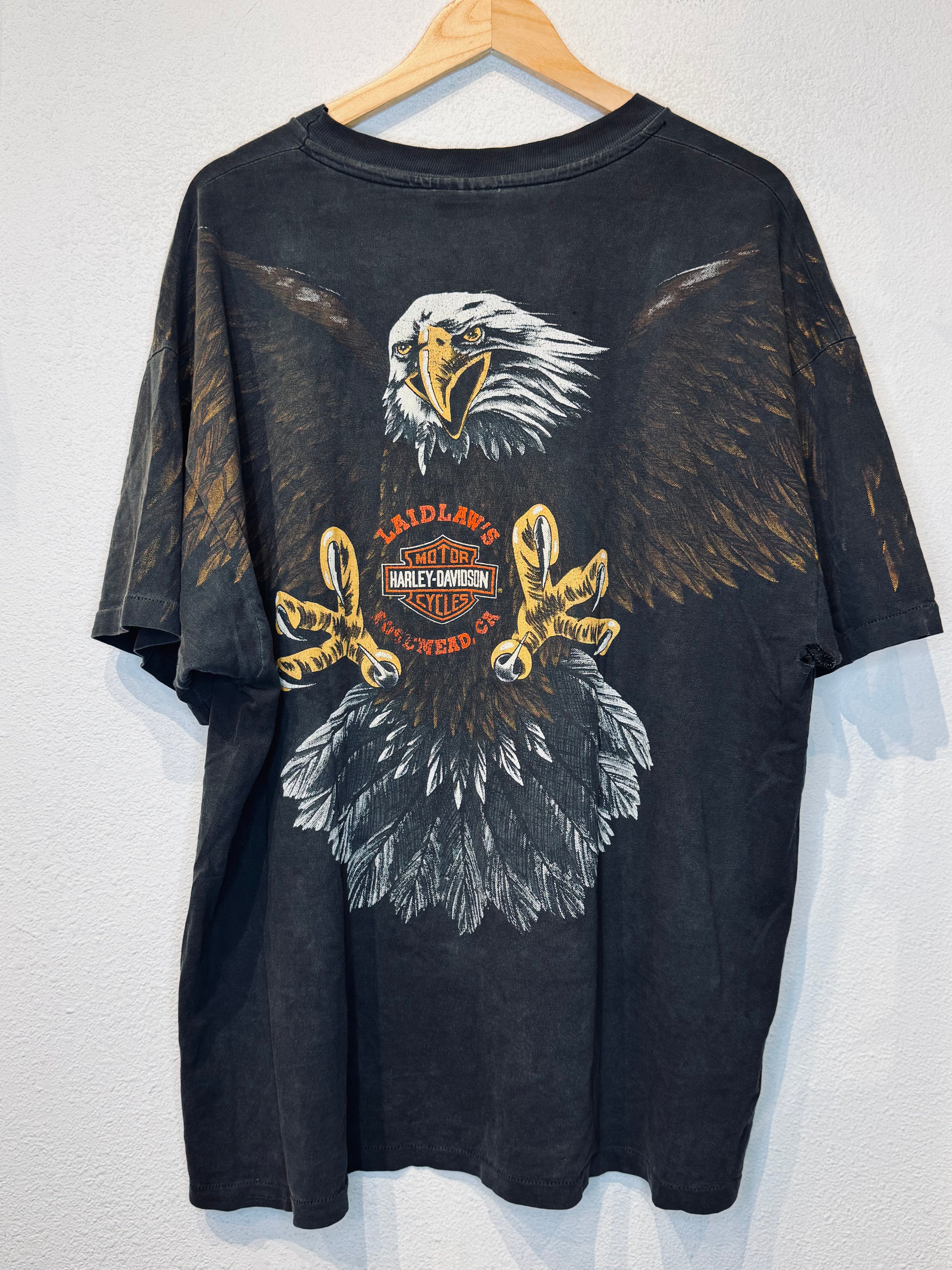 All Over Eagle Harley Vintage Tee