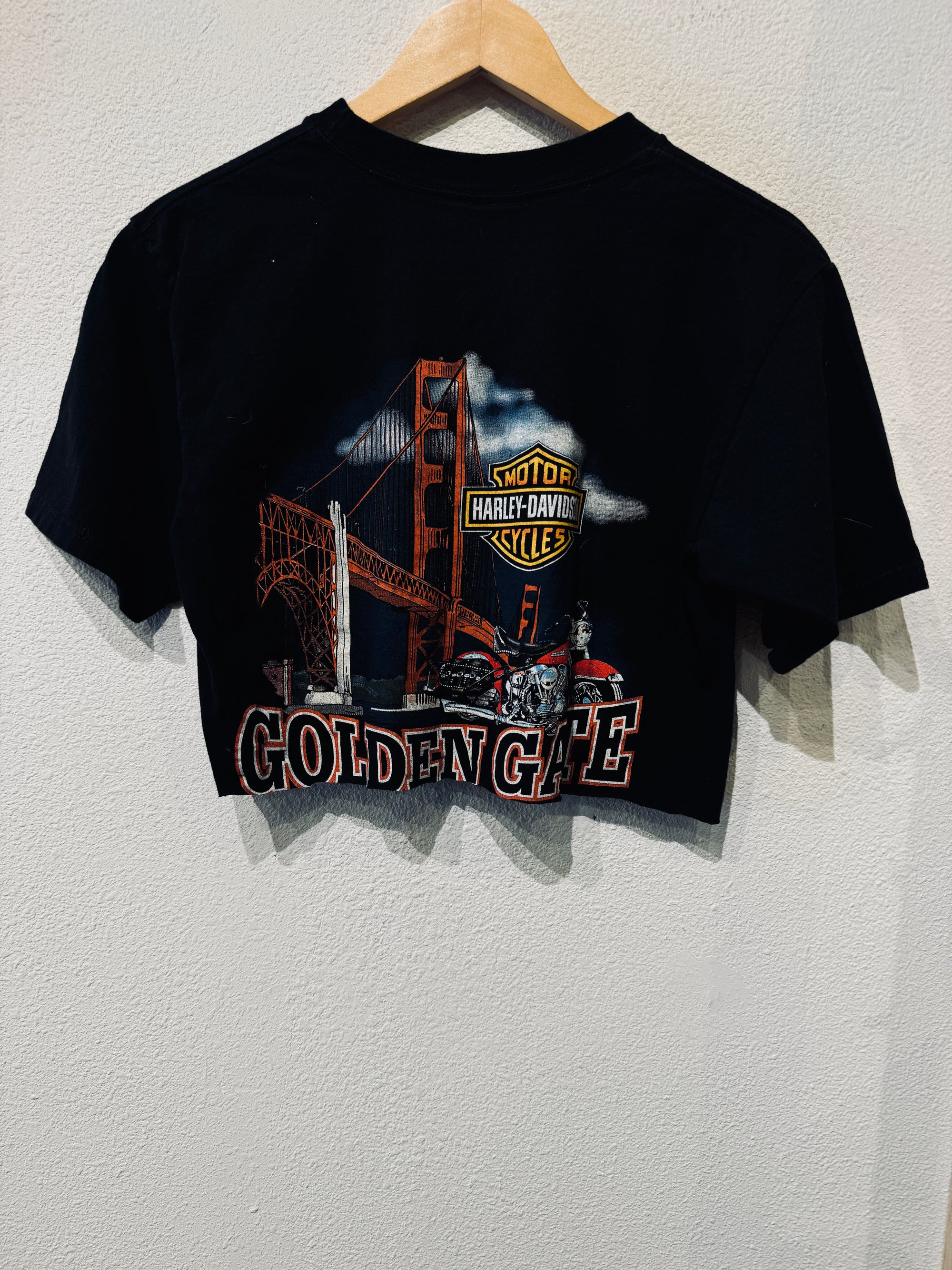 Golden Gate Harley Vintage Crop Tee