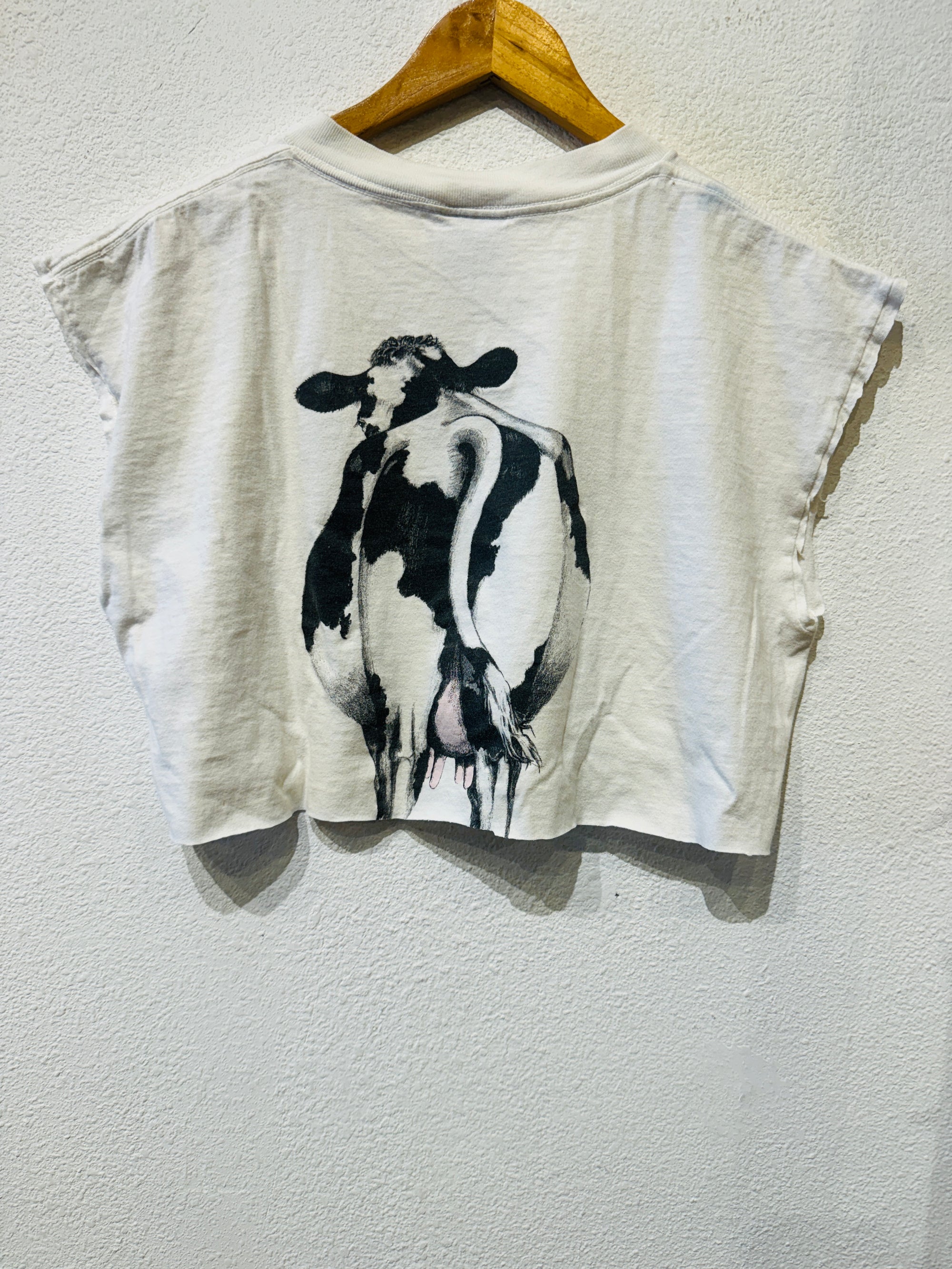 Cow Vintage Crop Tank