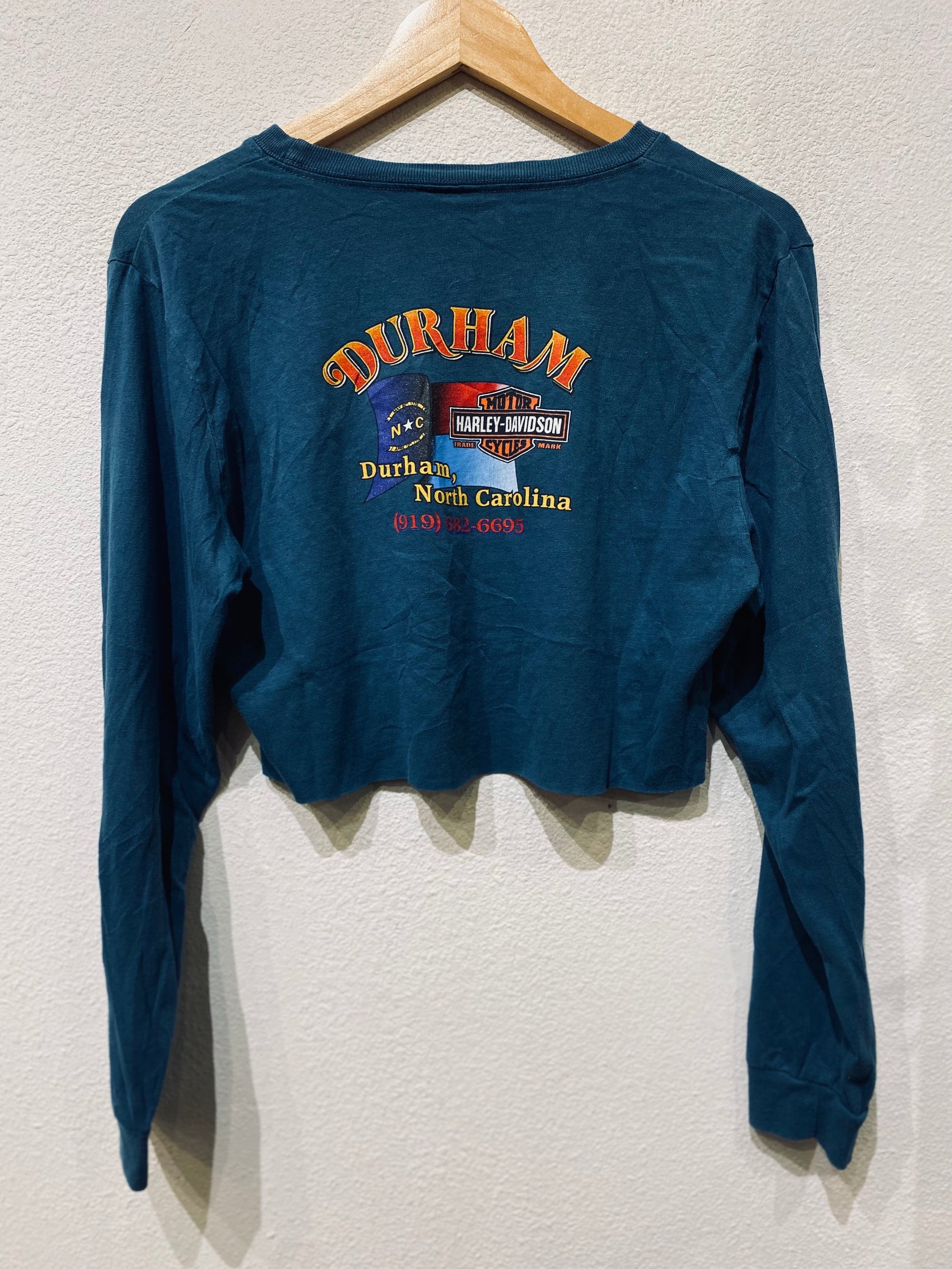 Durham Harley Vintage Crop Long Sleeve