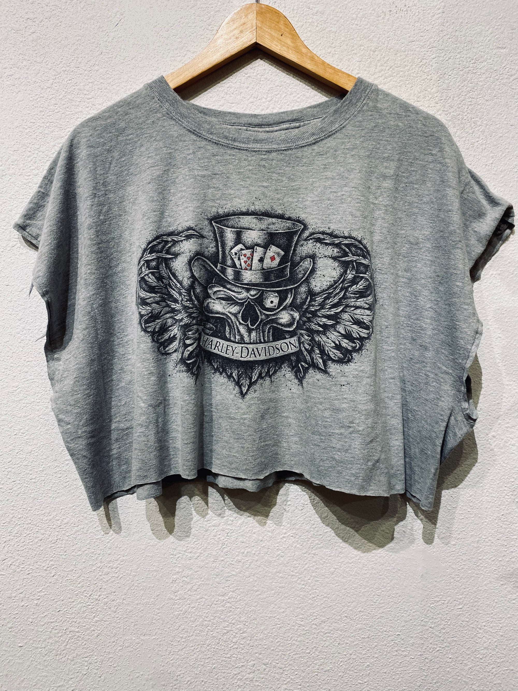 Vegas Harley Vintage Crop Tank