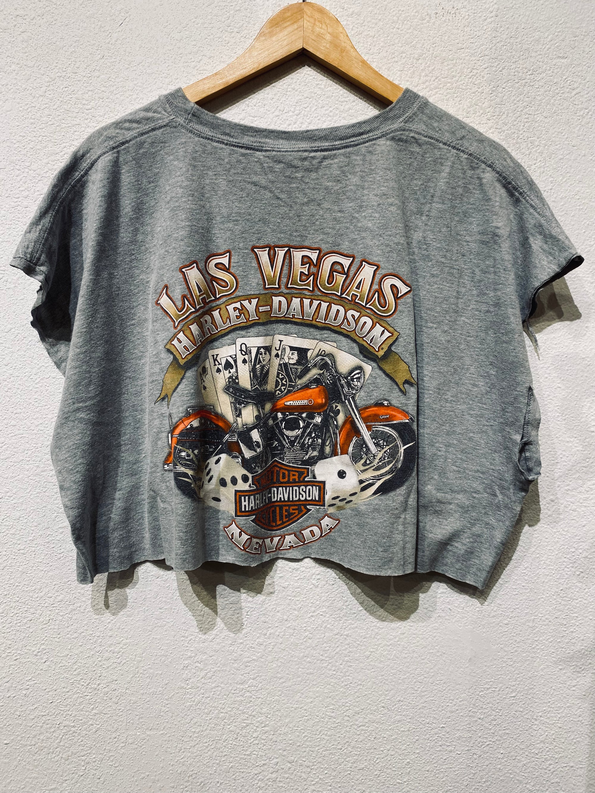 Vegas Harley Vintage Crop Tank