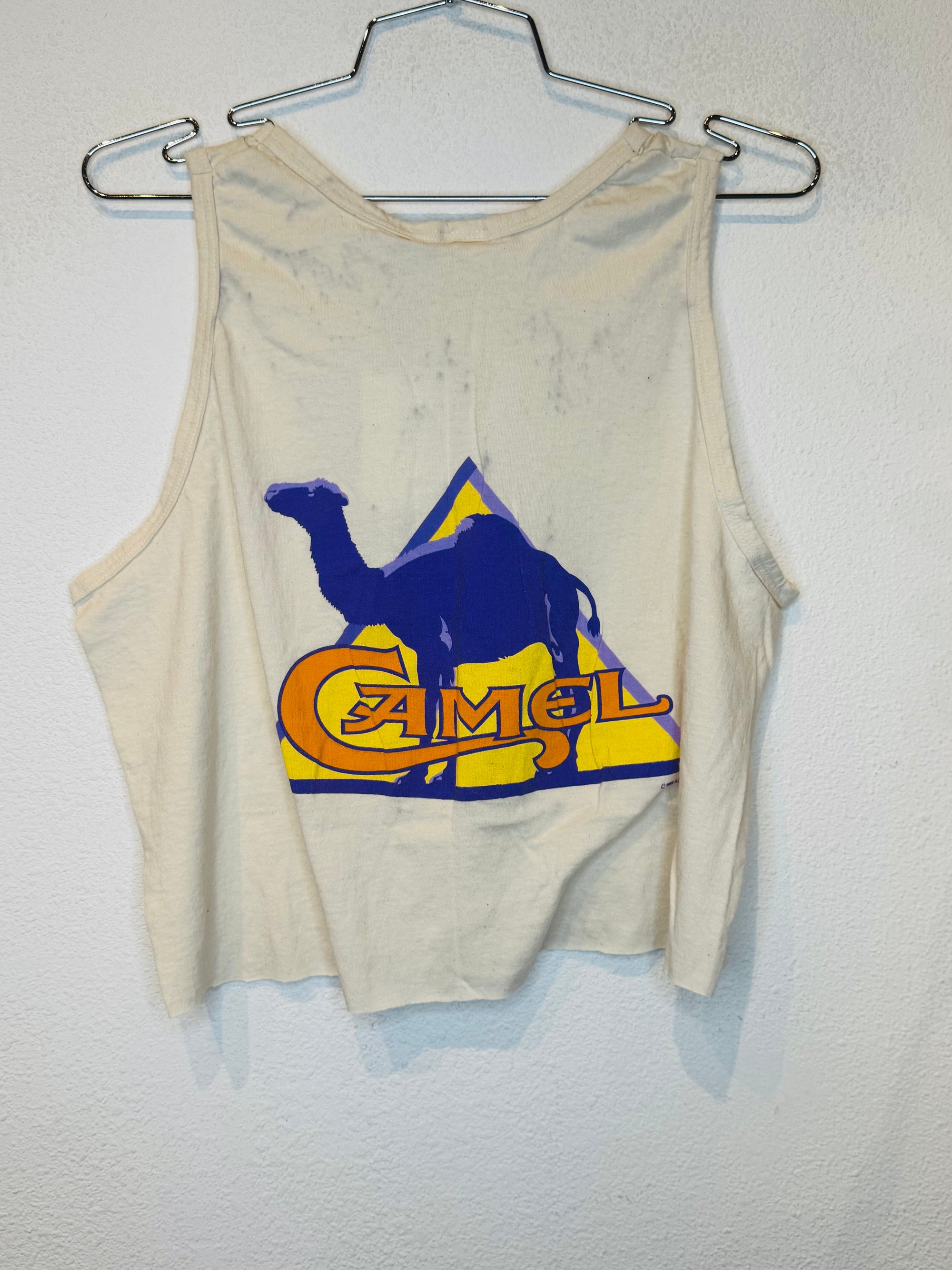 Camel Vintage Crop Tank