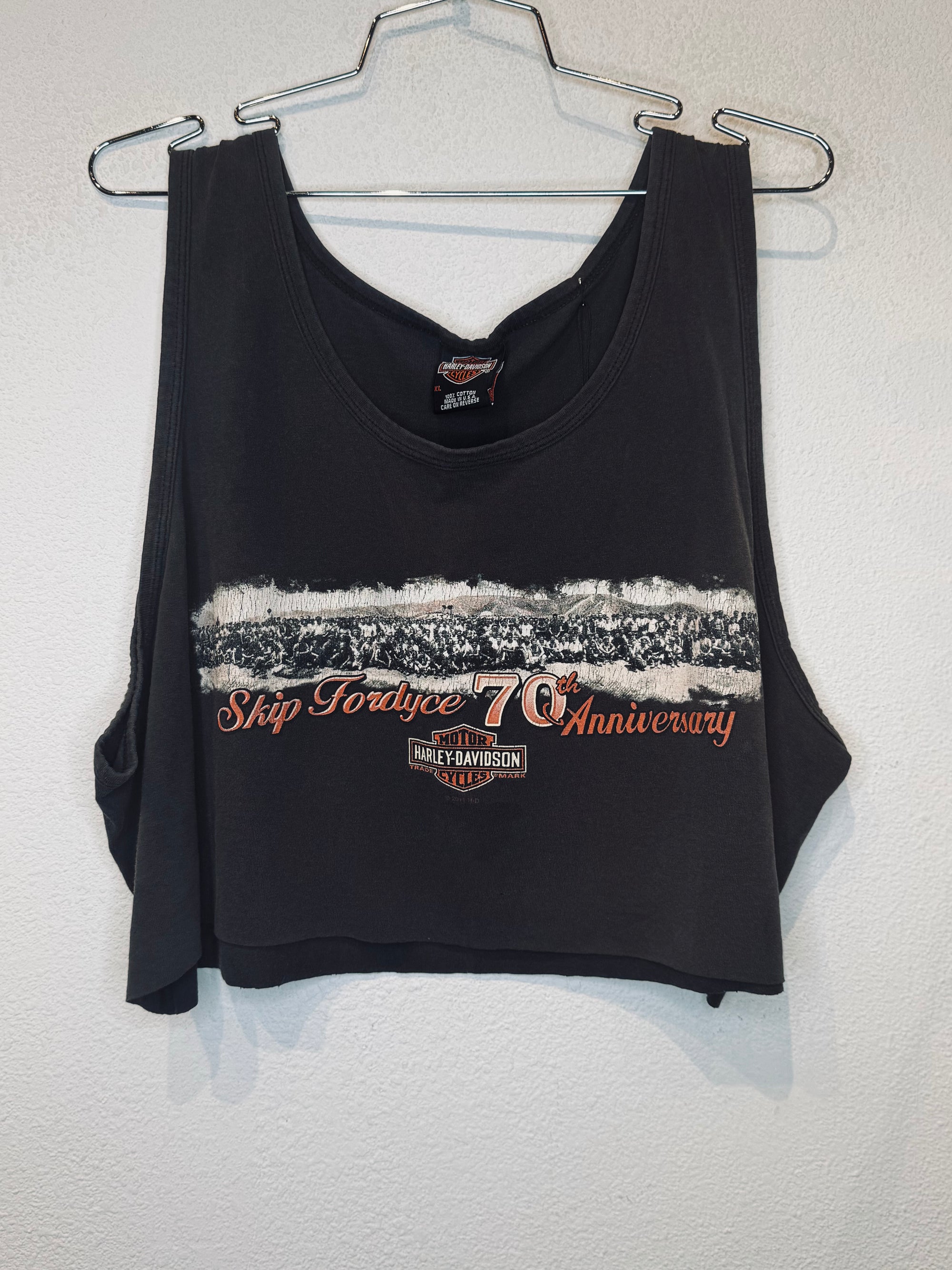 Skip Fordyce Harley Vintage Crop Tank