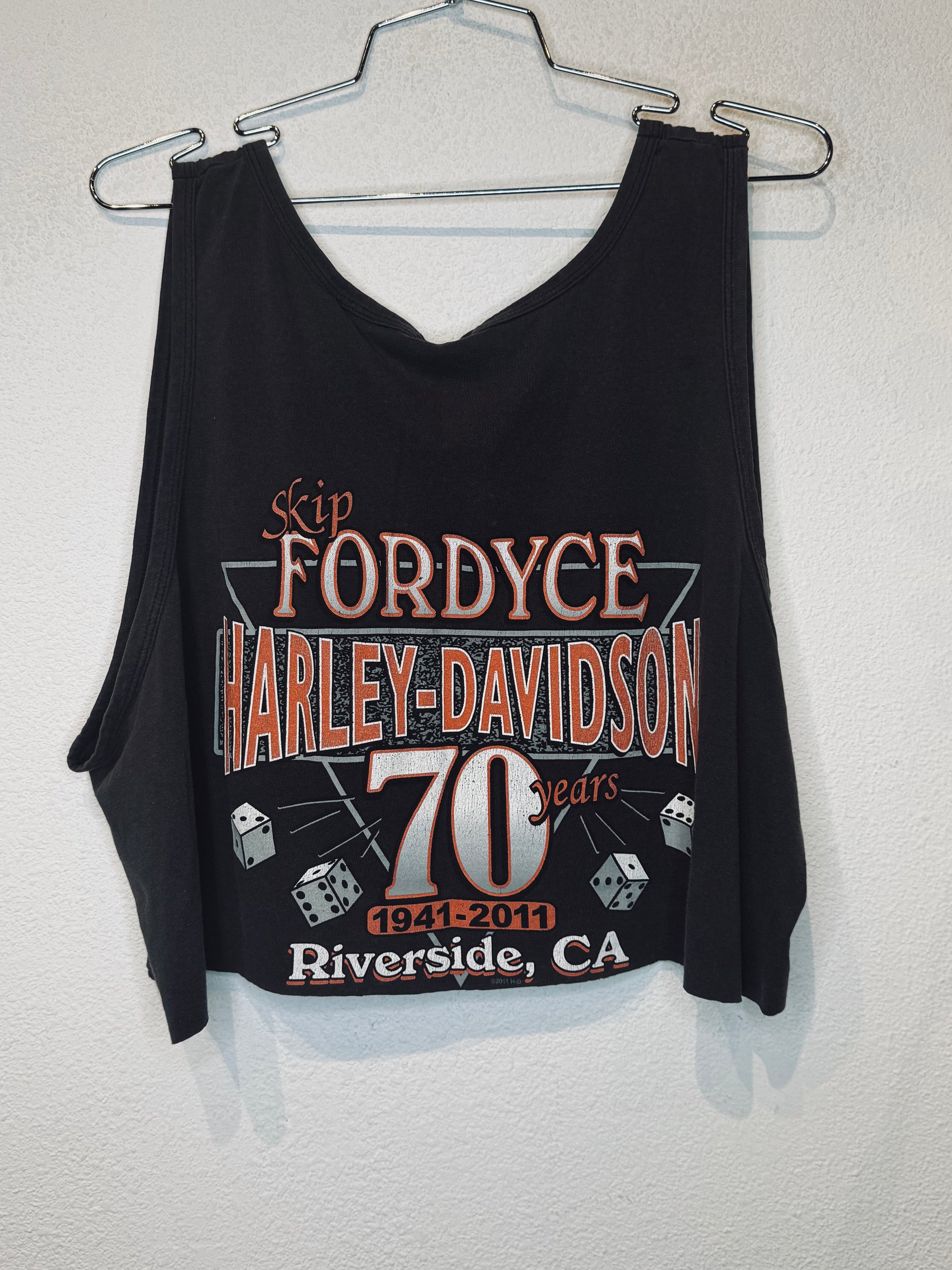 Skip Fordyce Harley Vintage Crop Tank
