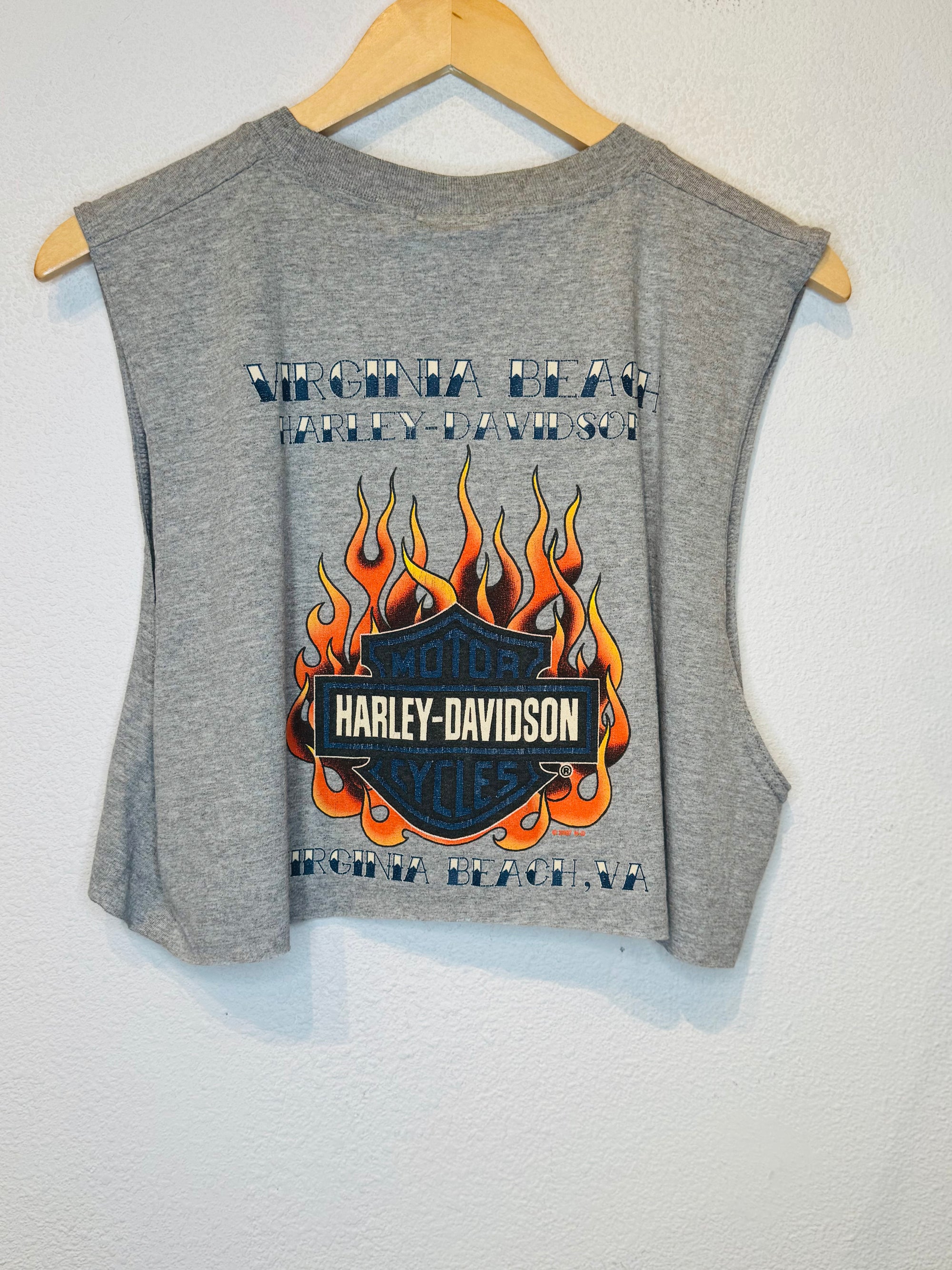 Virginia Beach Harley Vintage Crop Tank
