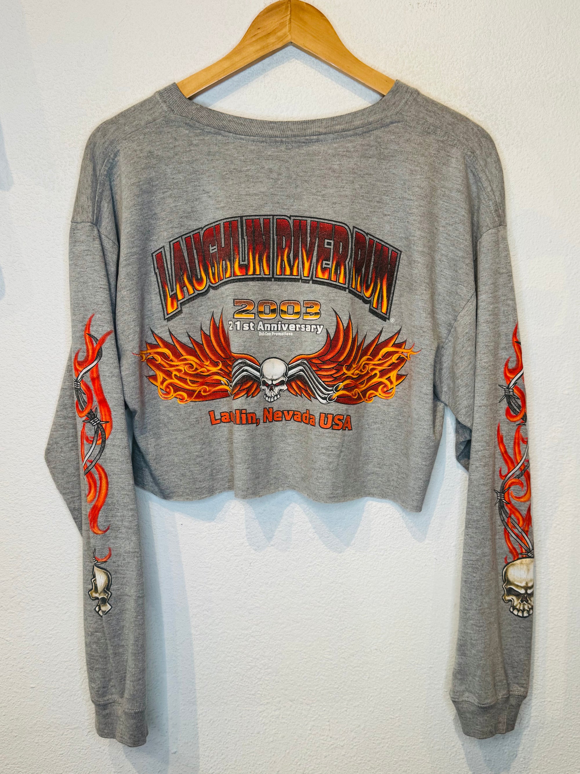 Laughlin River Run Vintage Crop Long Sleeve