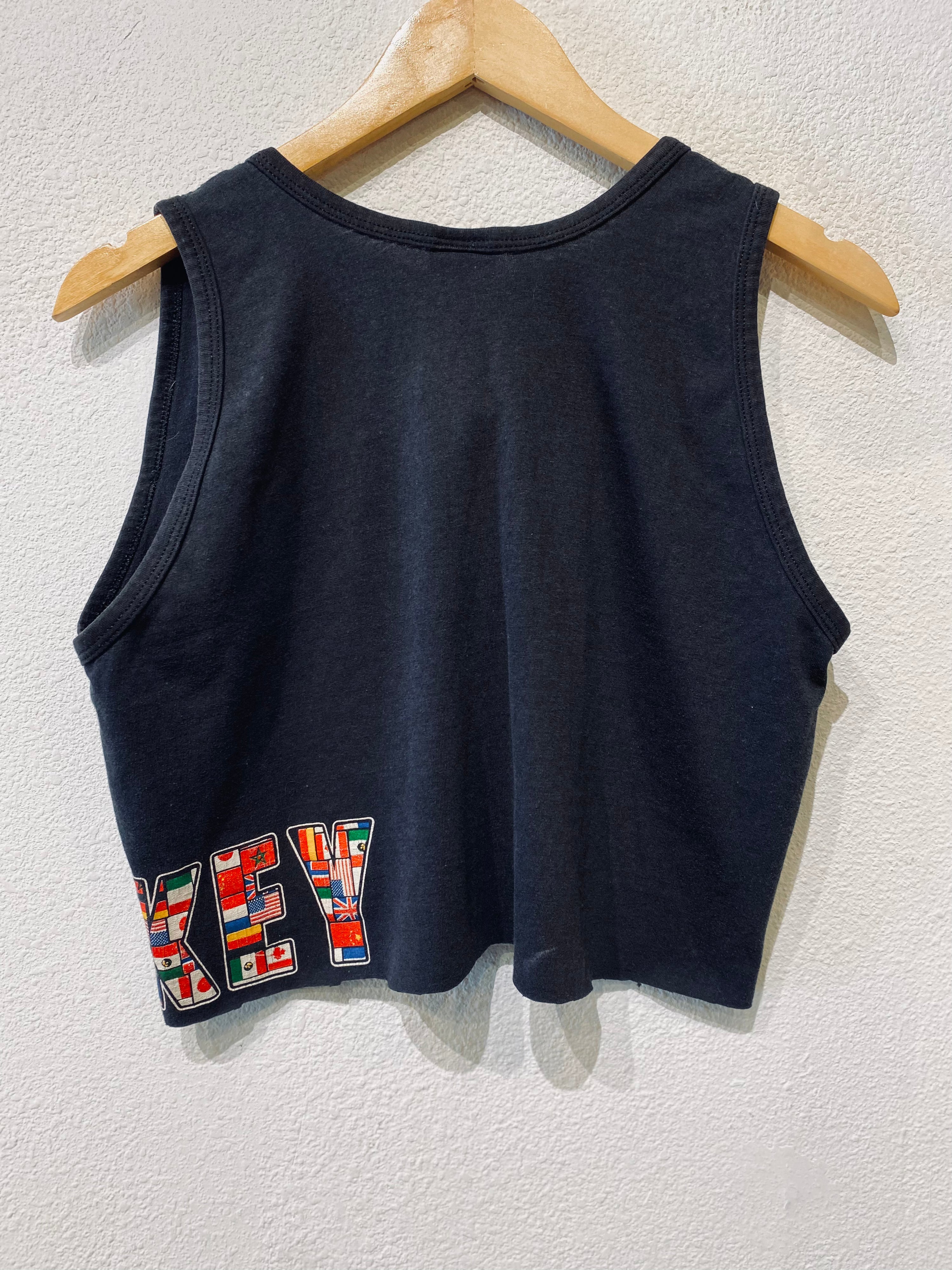 Mickey Button Vintage Crop Tank
