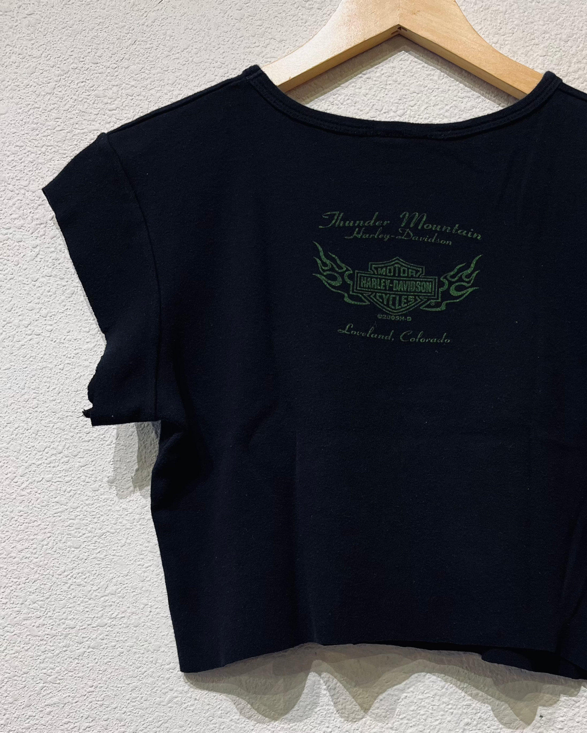 Thunder Mountain Harley Vintage Crop Tee