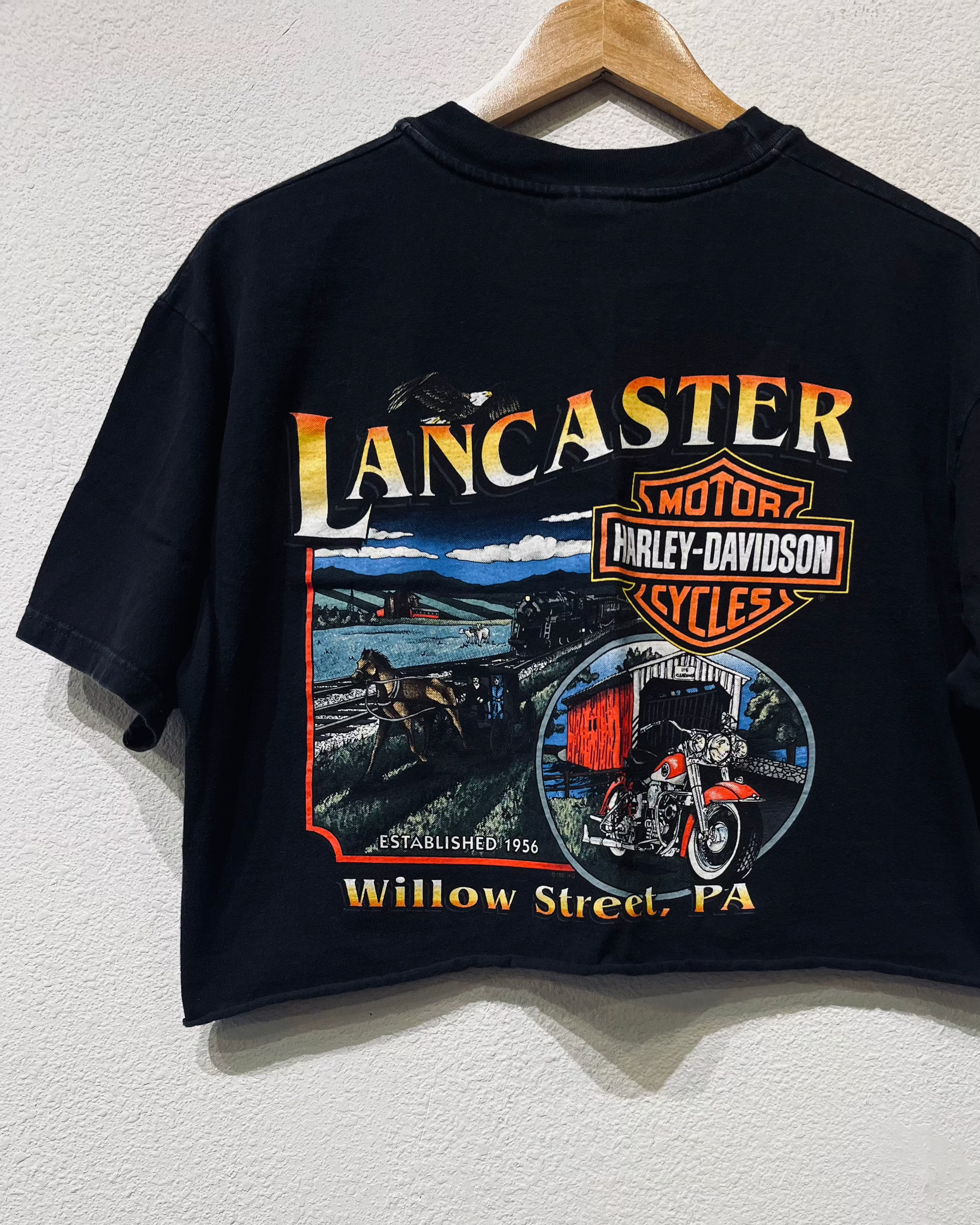 Lancaster Harley Vintage Crop Tee