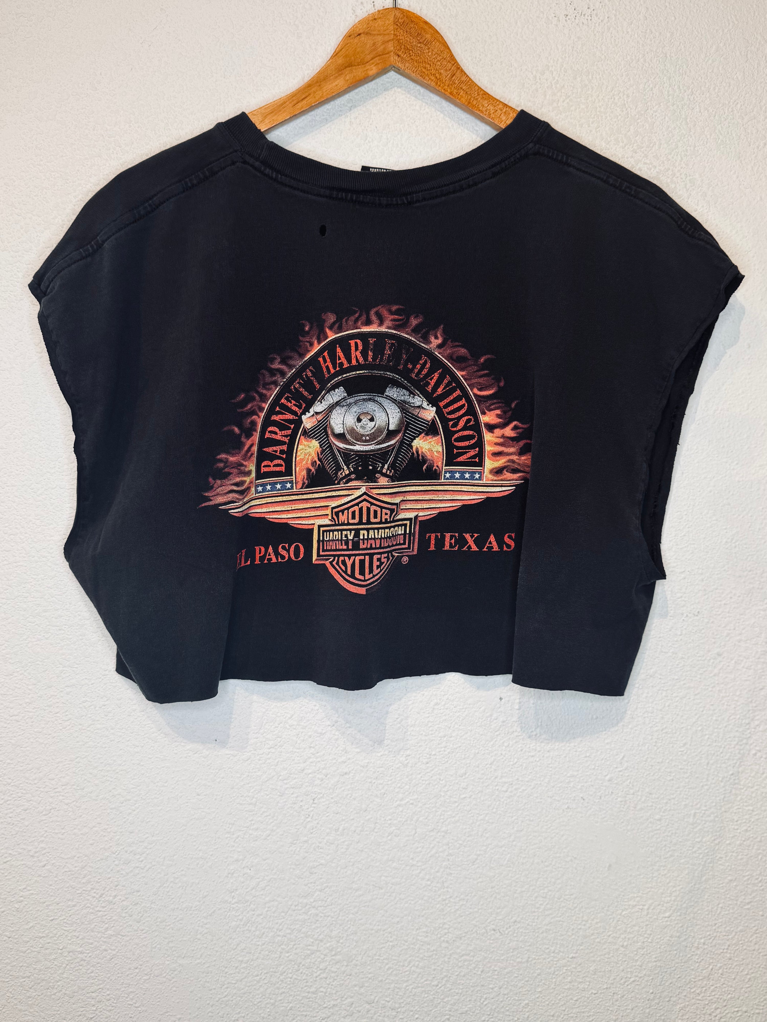 Crusin Harley Vintage Crop Tank