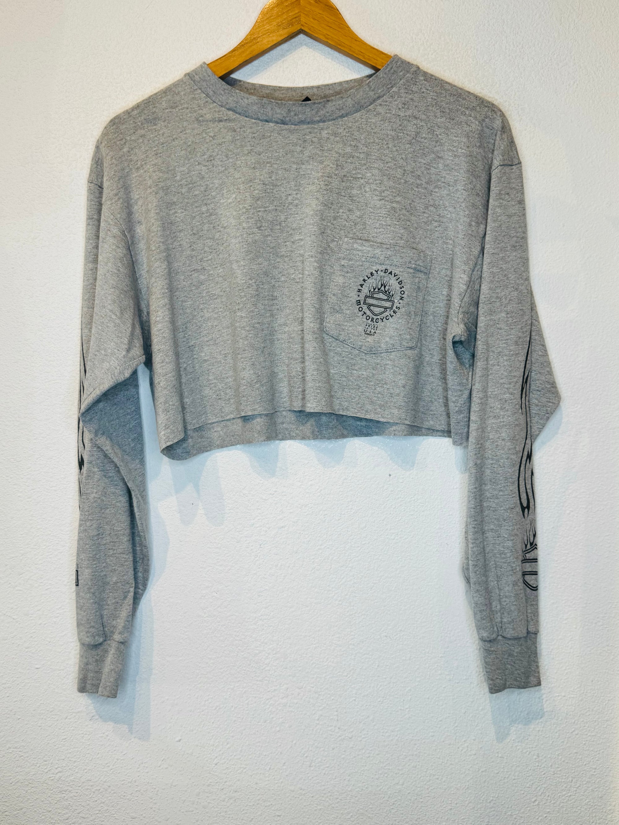 Van Nuys Harley Vintage Crop Long Sleeve