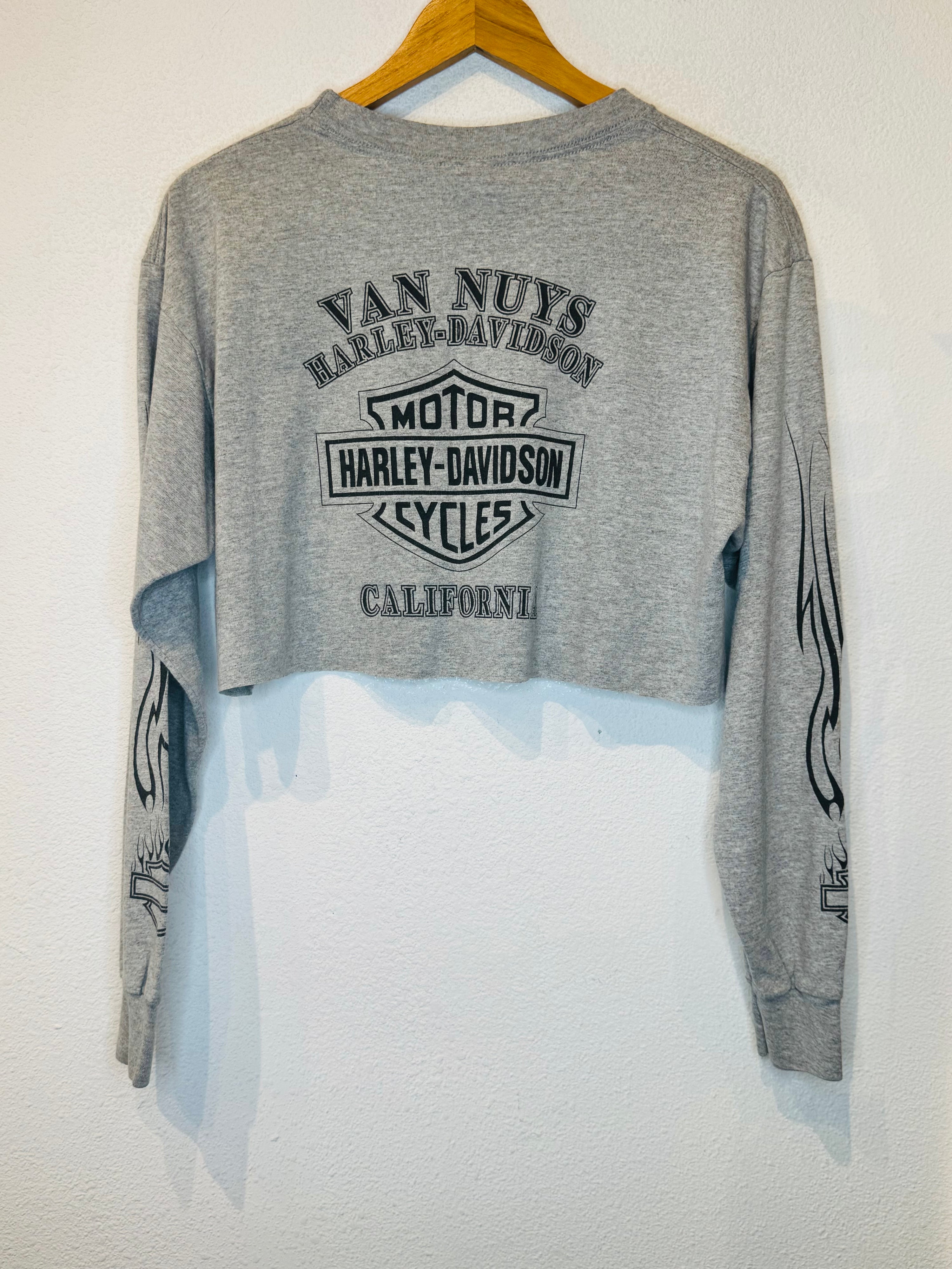 Van Nuys Harley Vintage Crop Long Sleeve