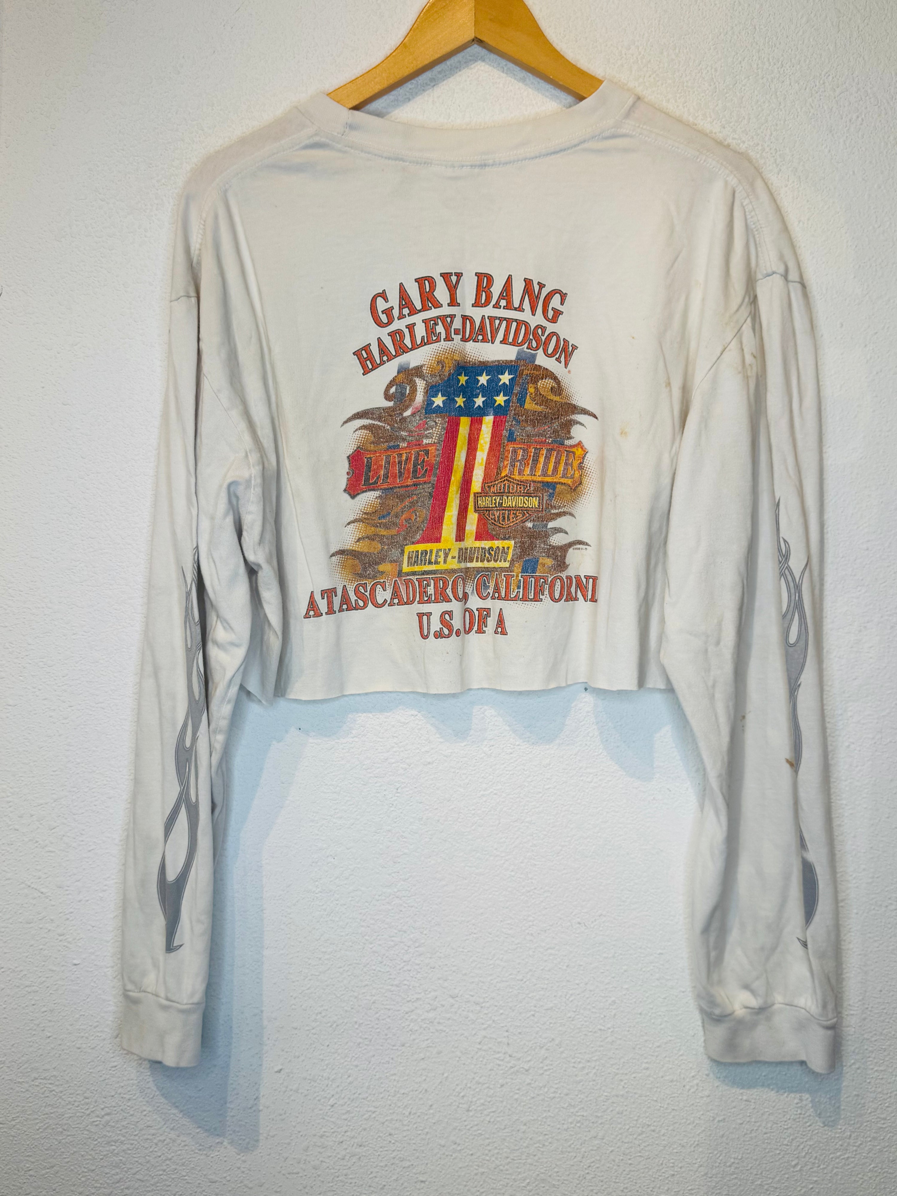 Gary Harley Vintage Crop Long Sleeve