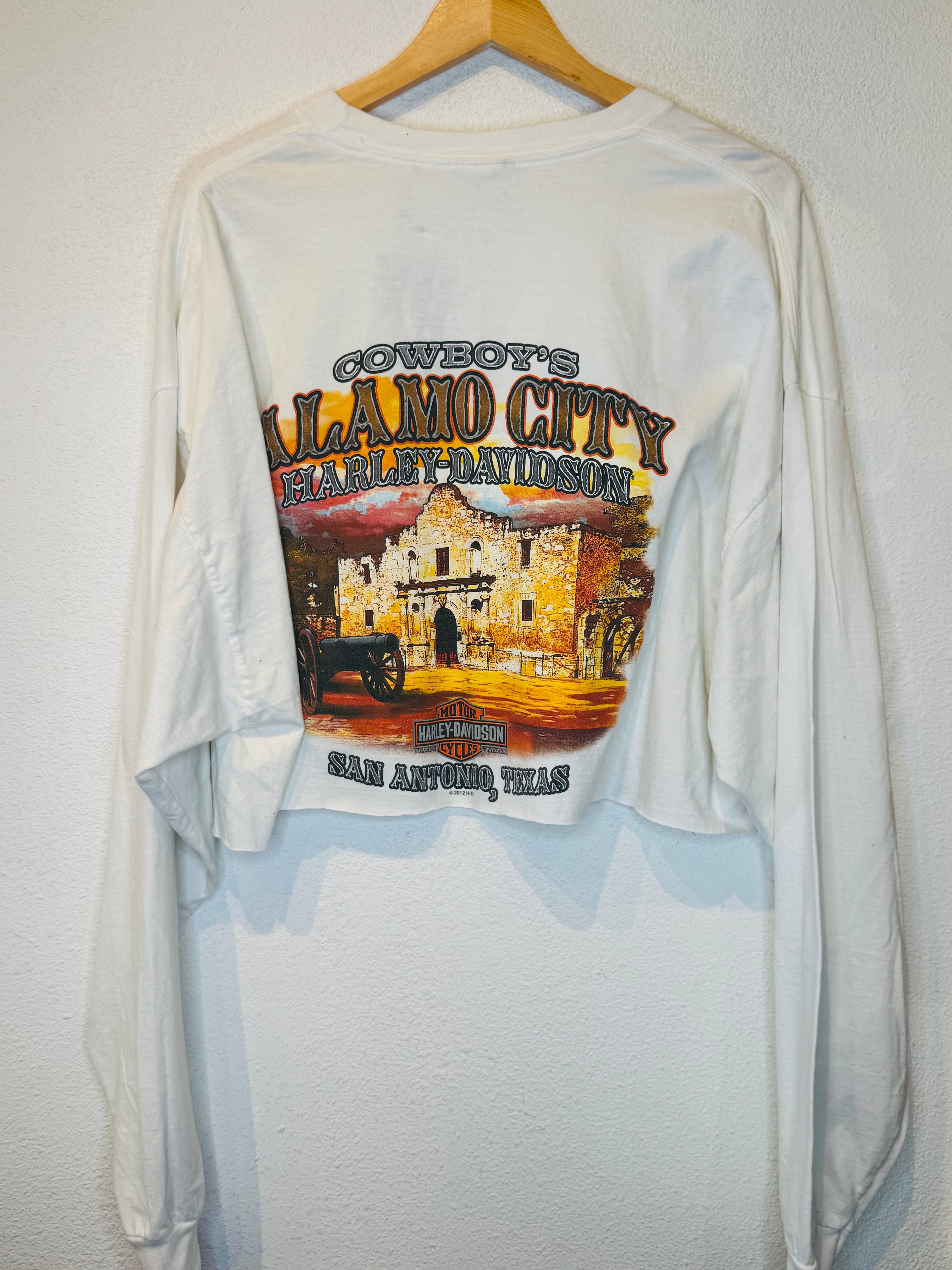 Texas Harley Vintage Crop Long Sleeve