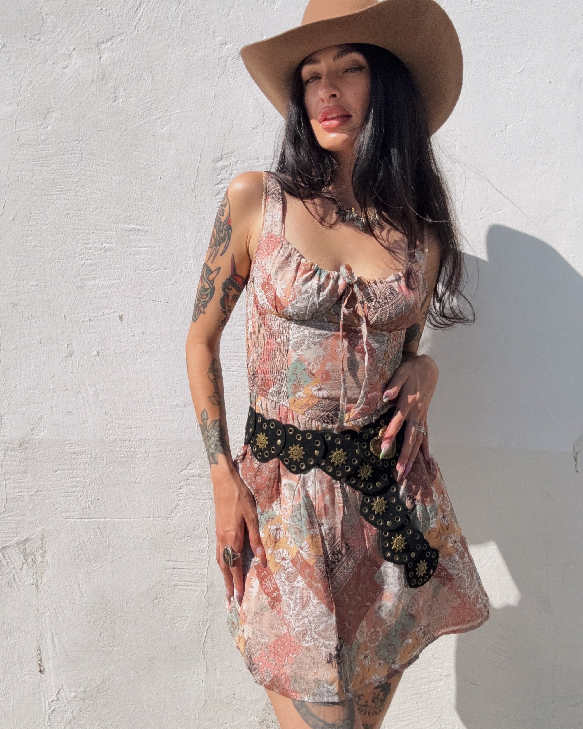 Patchwork Mini Dress