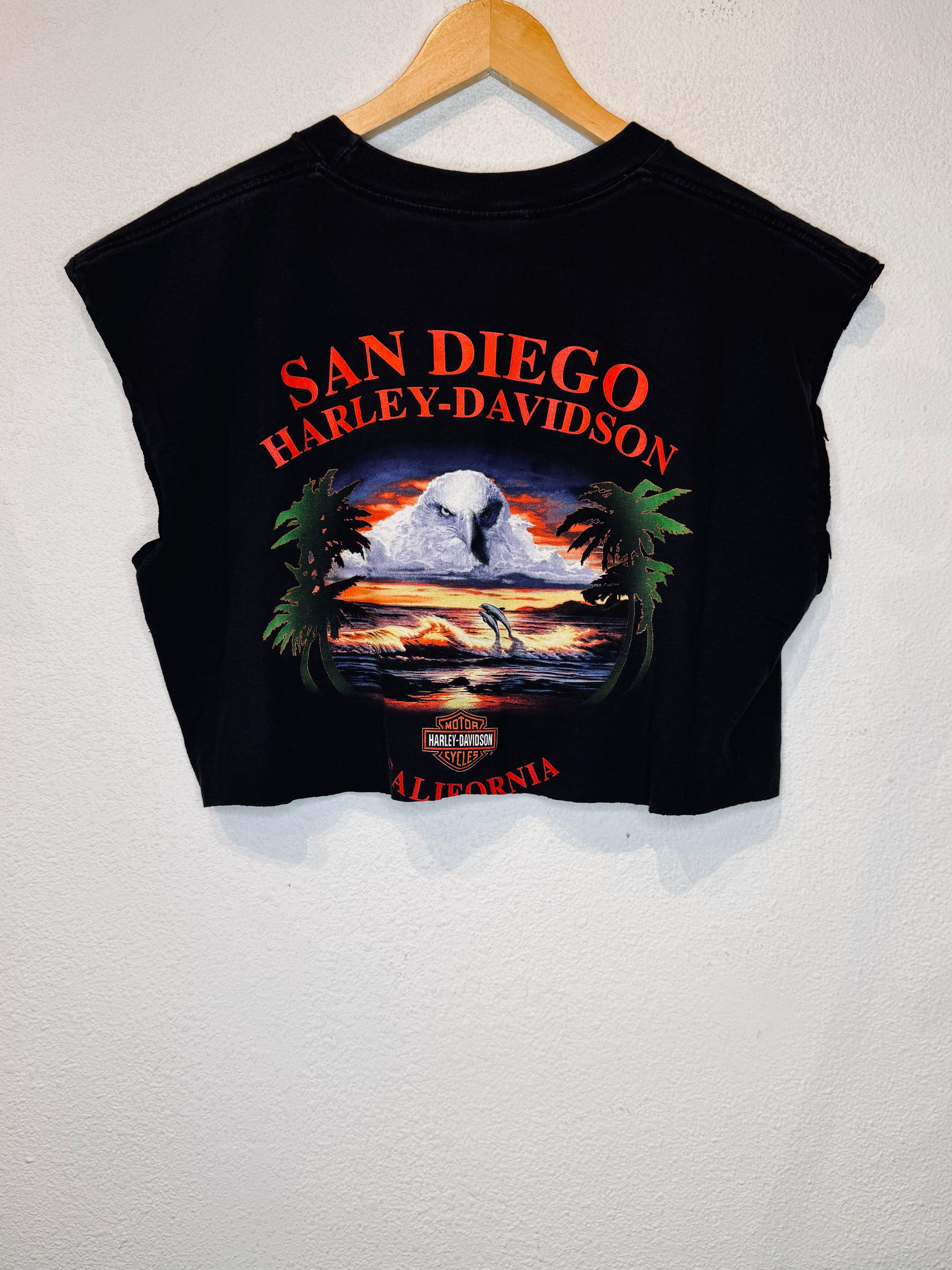San Diego Harley Vintage Crop Tank