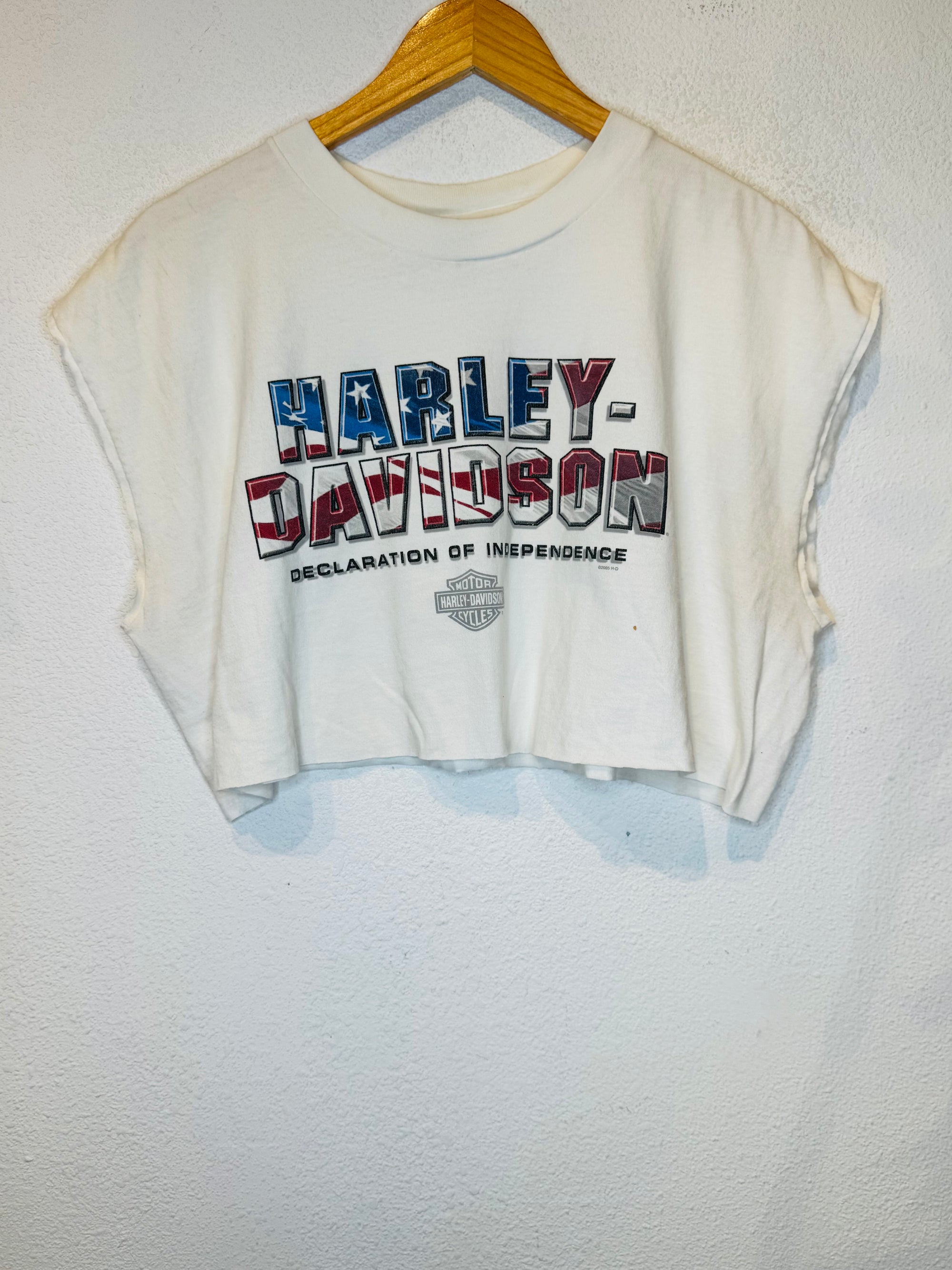 Woodlands Harley Vintage Crop Tank