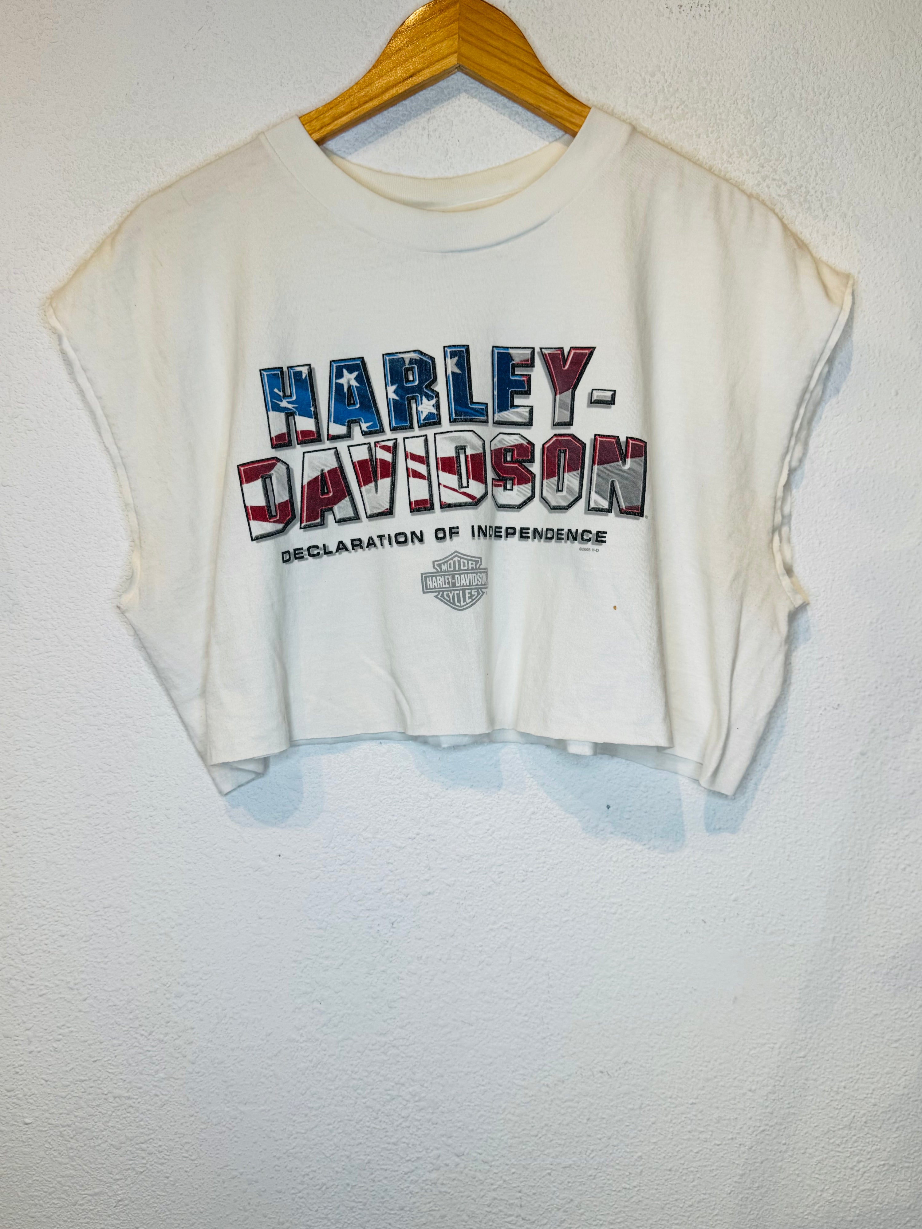 Woodlands Harley Vintage Crop Tank