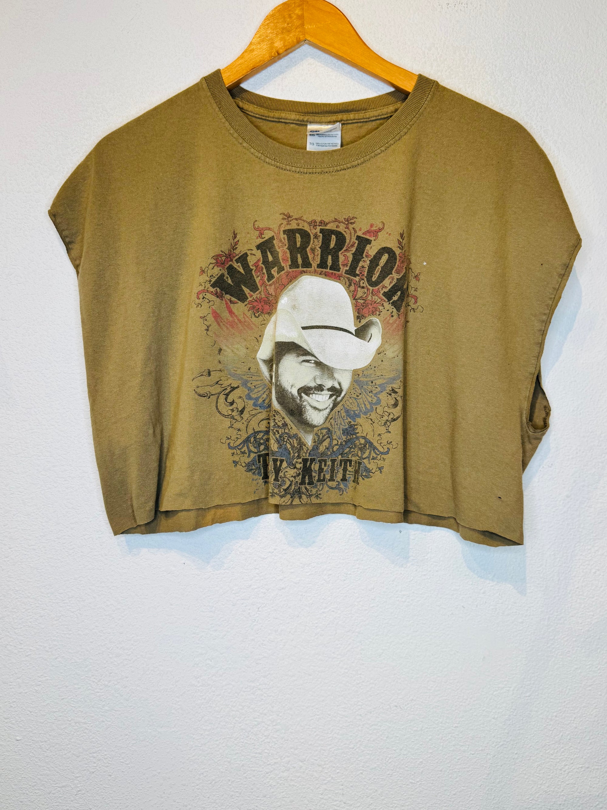 Toby Keith Warrior Vintage Crop Tank