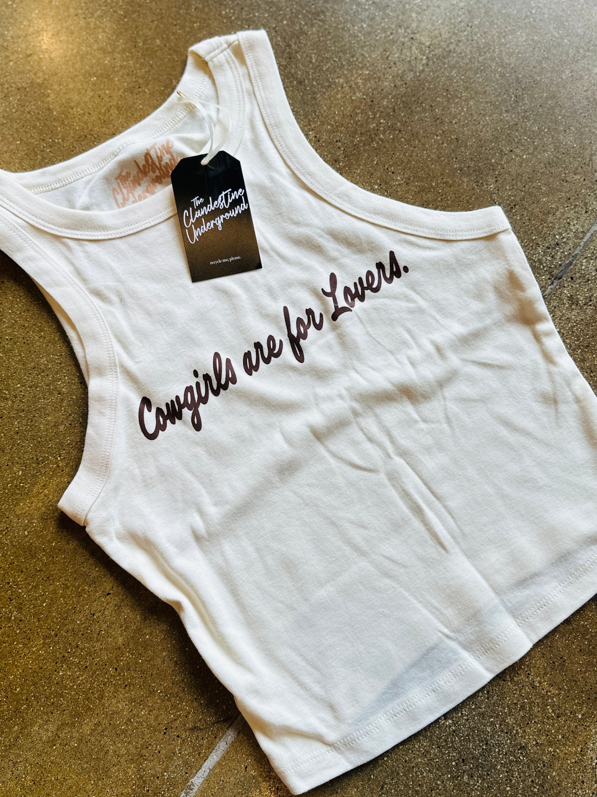 Cowgirls Are For Lovers Crop Tank