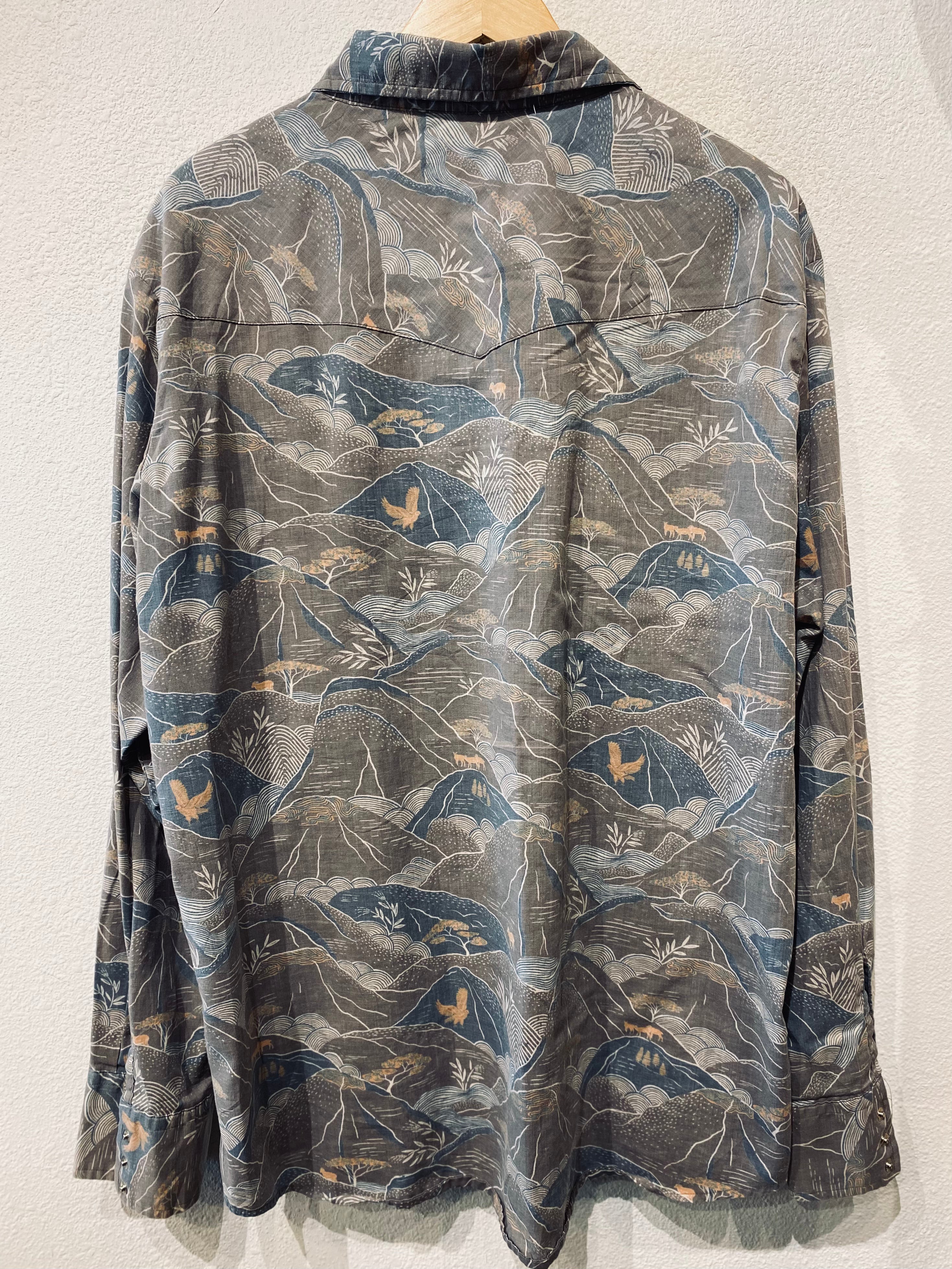 Western Aloha Vintage Pearl Snap