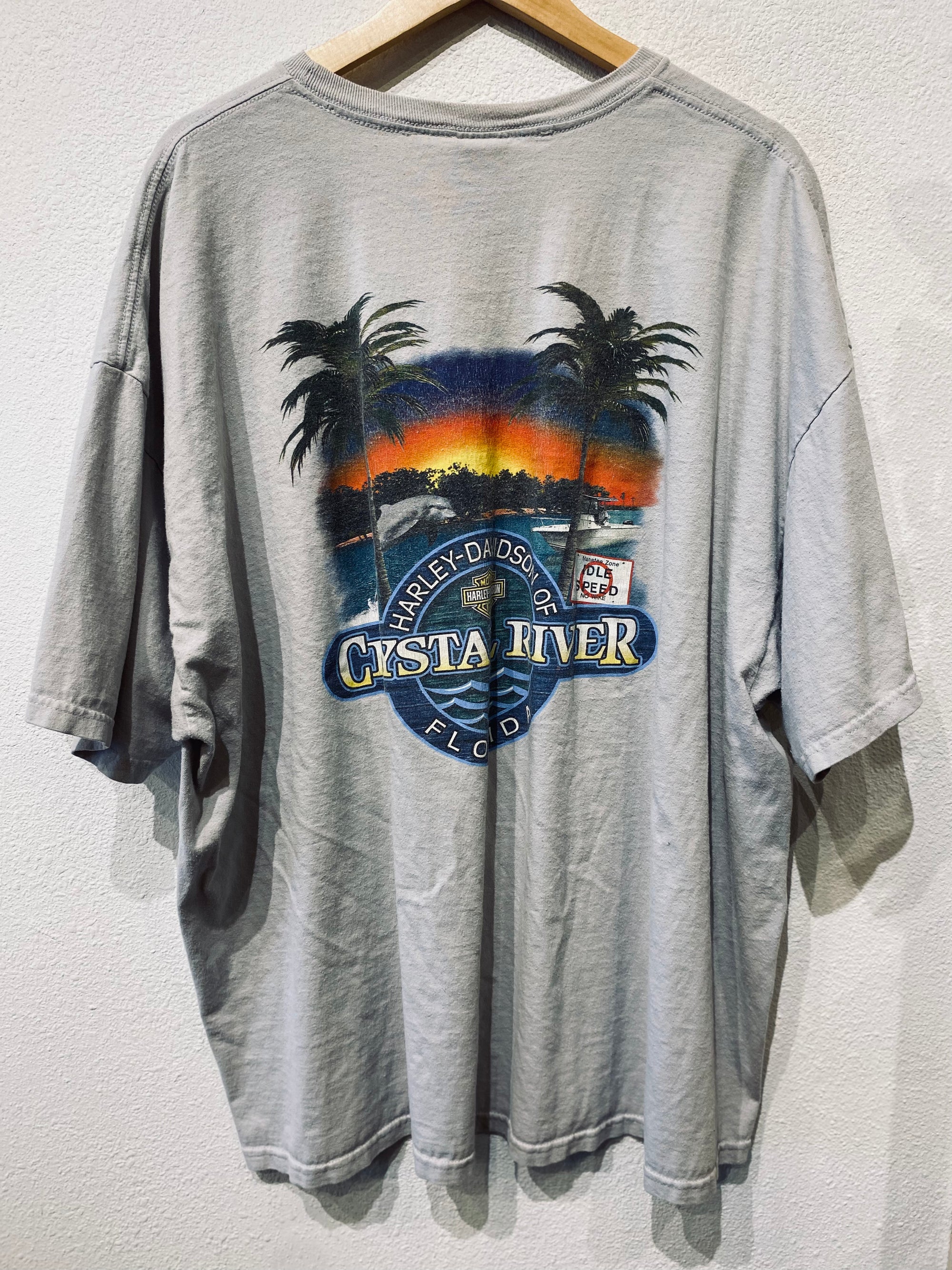 Crystal River Harley Vintage Tee