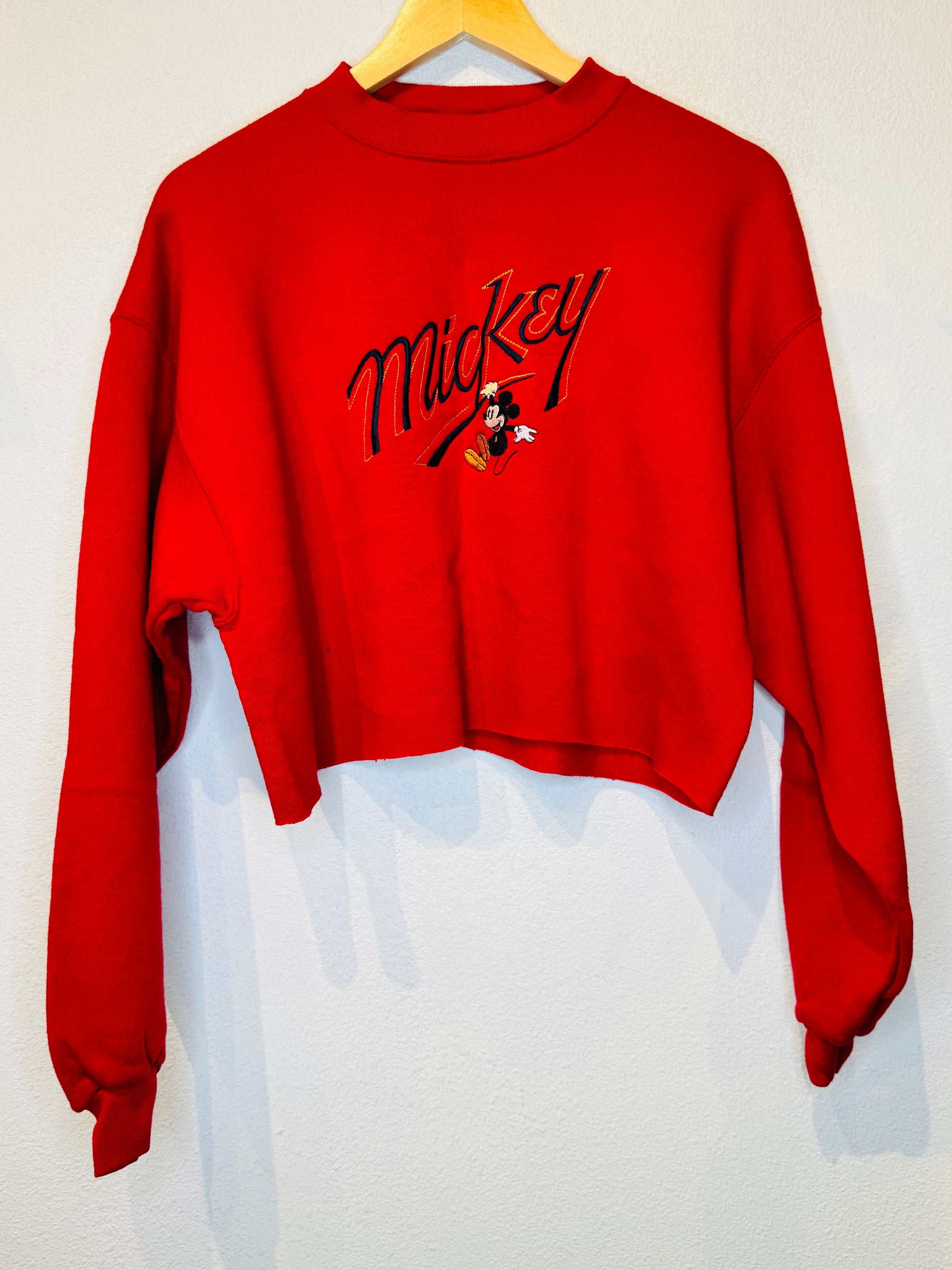 Mickey Vintage Crop Crewneck