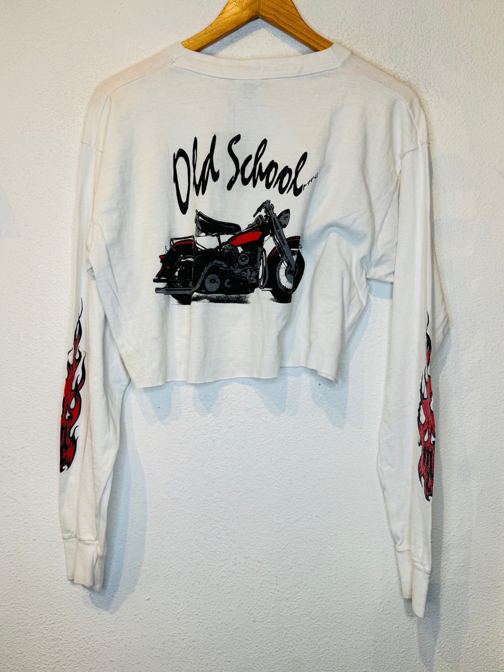 Old School Vintage Crop Long Sleeve
