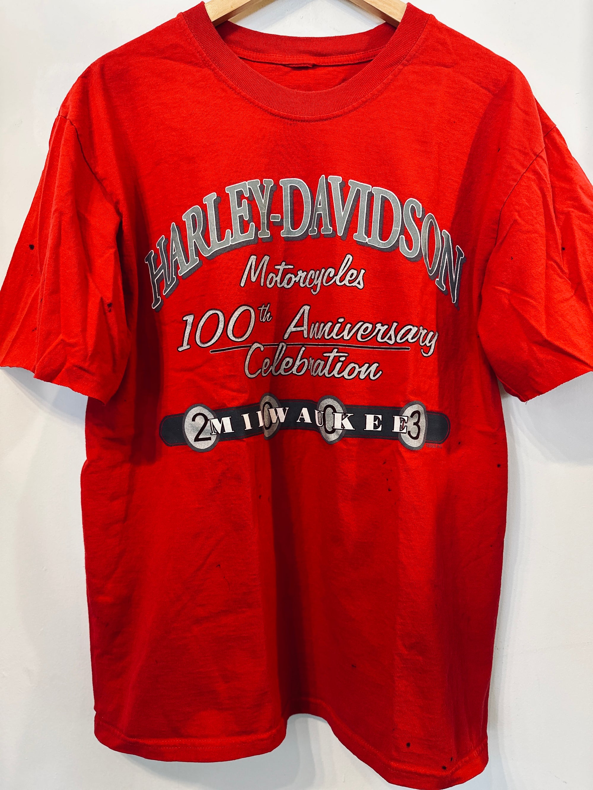 100 Anniversary Harley Vintage Tee