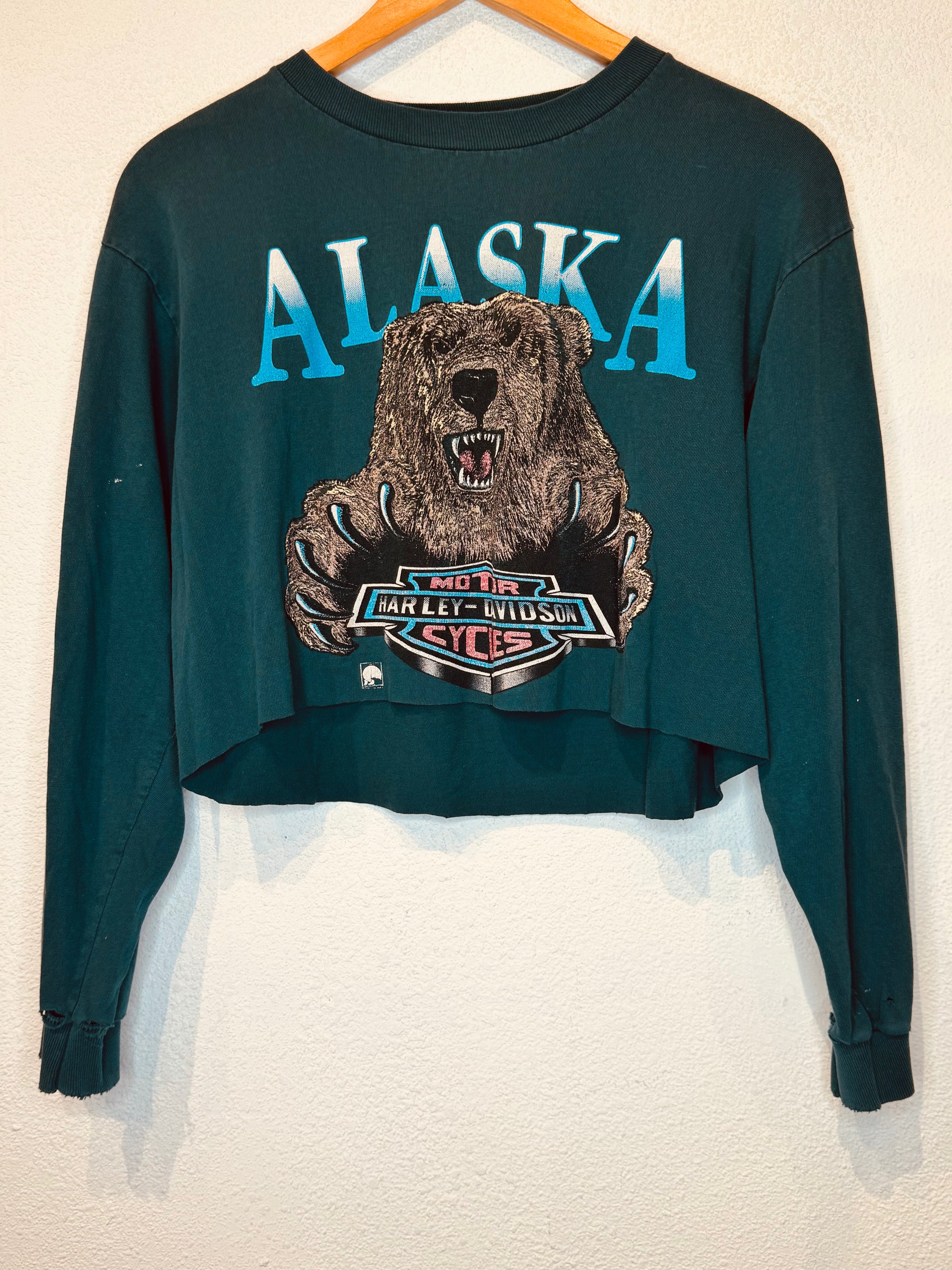 Alaska Harley Vintage Crop Long Sleeve
