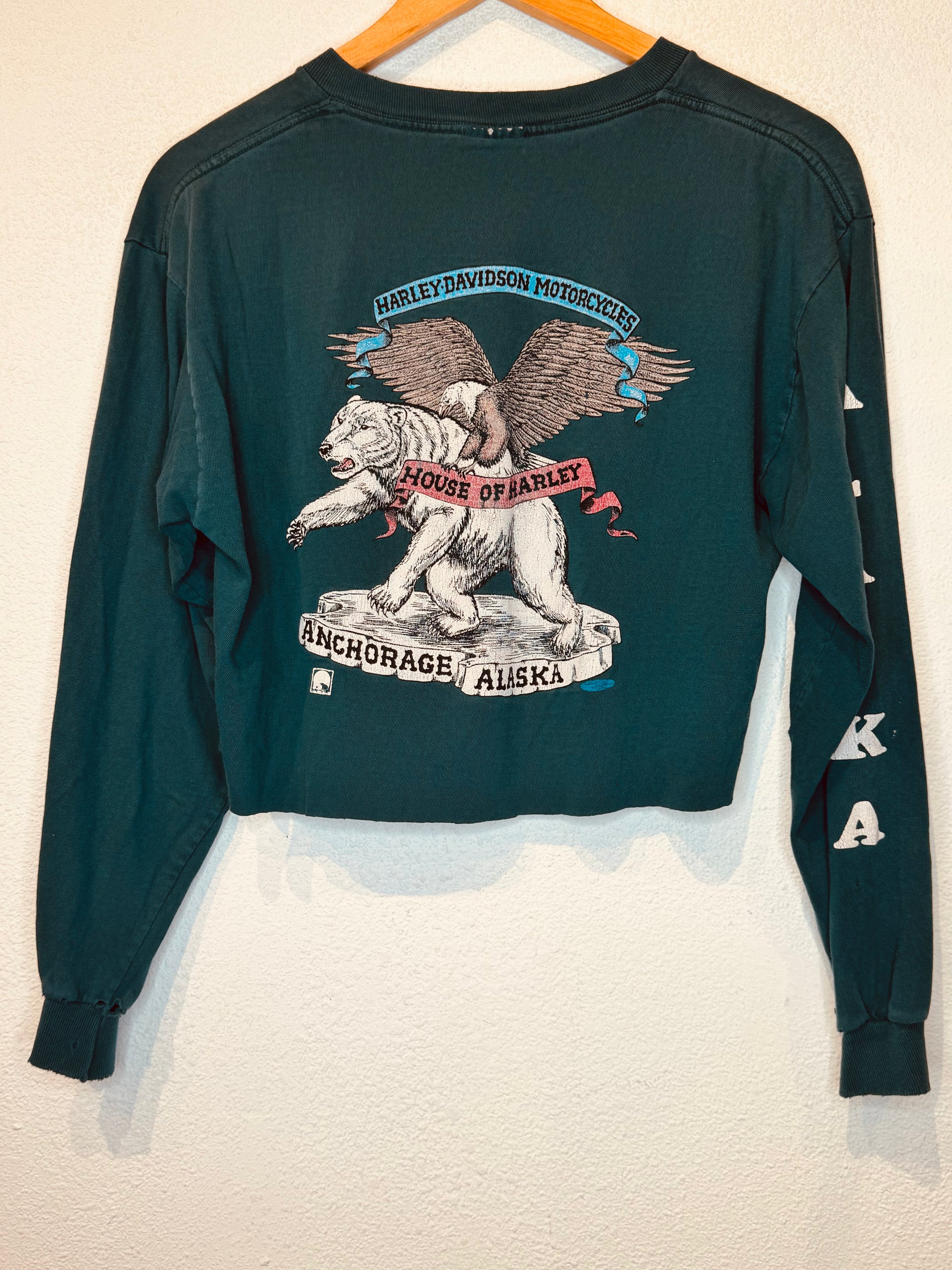 Alaska Harley Vintage Crop Long Sleeve